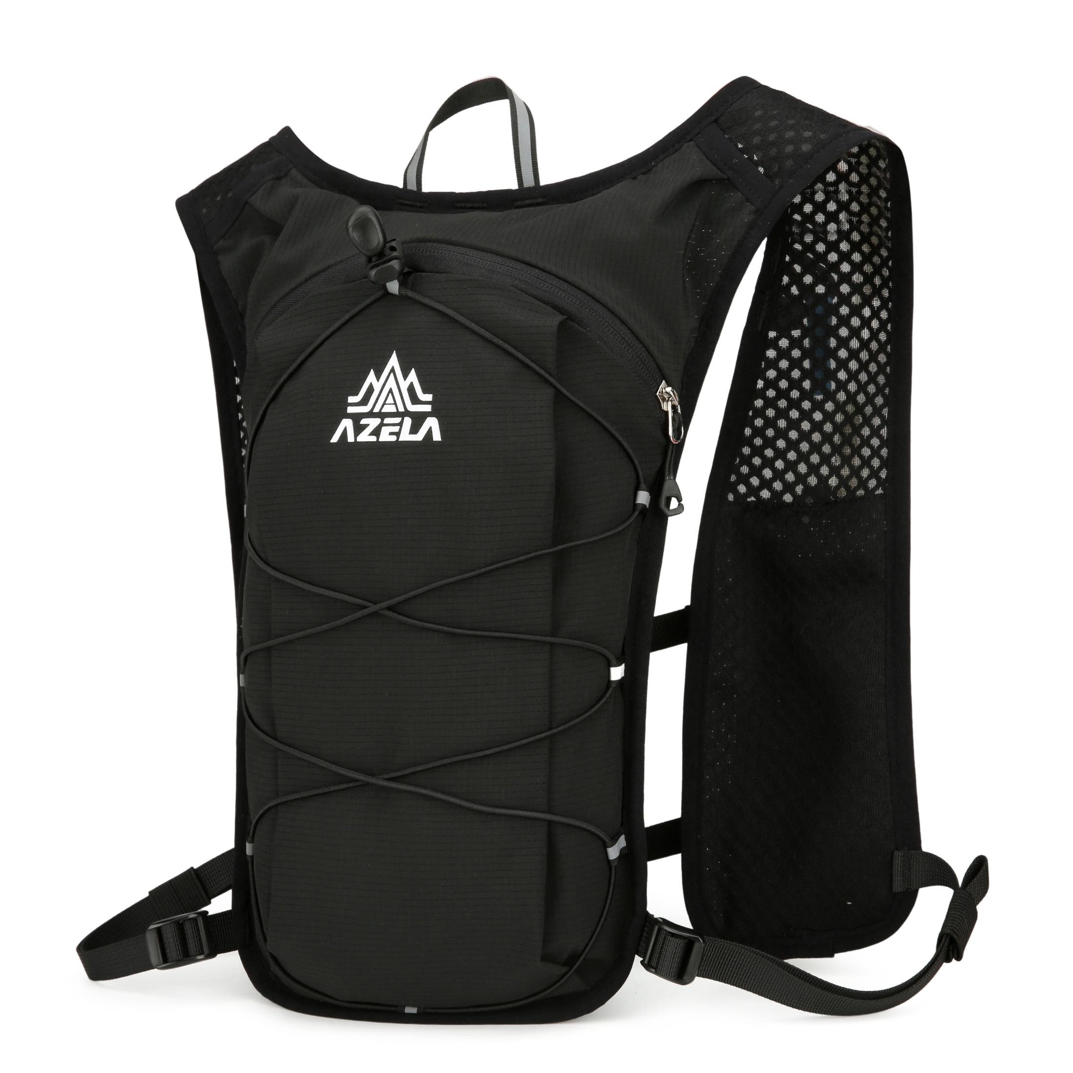 Maity Trinkrucksack 5L Laufweste Ultraleicht Wasserdicht Atmungsaktiv mit Reflektoren, Reflektierendes Design und ultraleicht