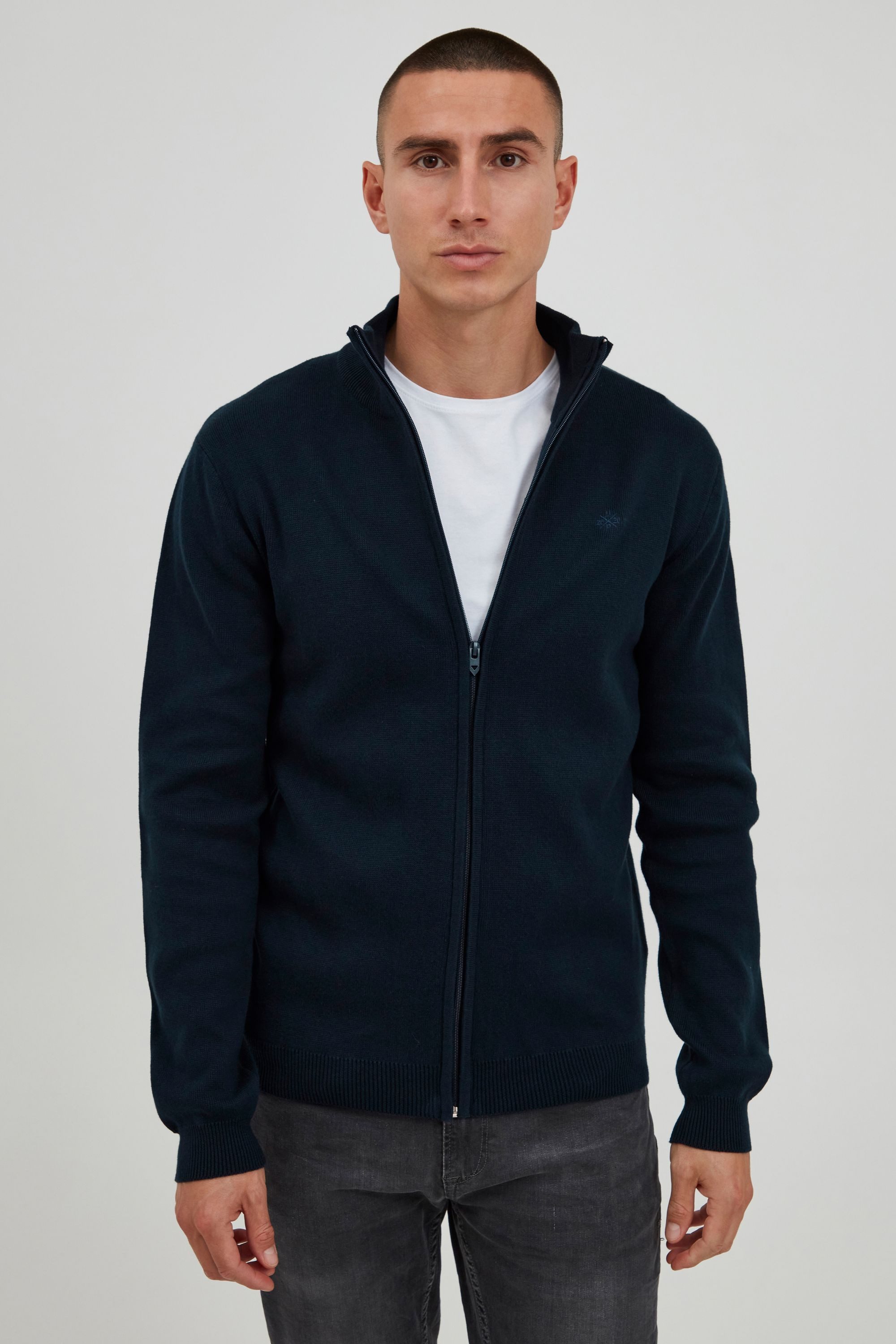 11 Project Strickjacke PRSandor Feinstrick Zip-Jacke günstig online kaufen