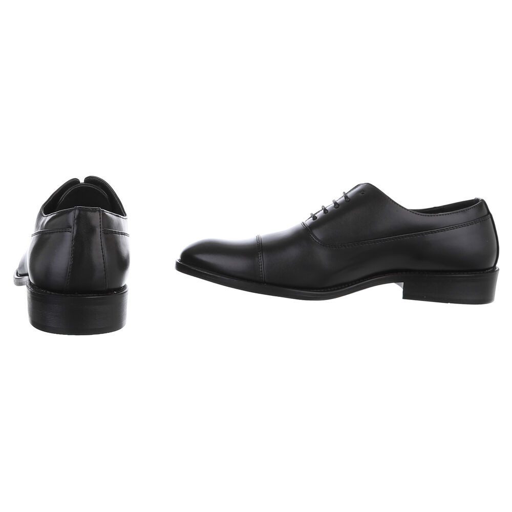 Coolwalk Eleganter Business-Schuh – Komfortabel & Stilvoll Schnürschuh (89229158) Blockabsatz Business-Schuhe in Schwarz