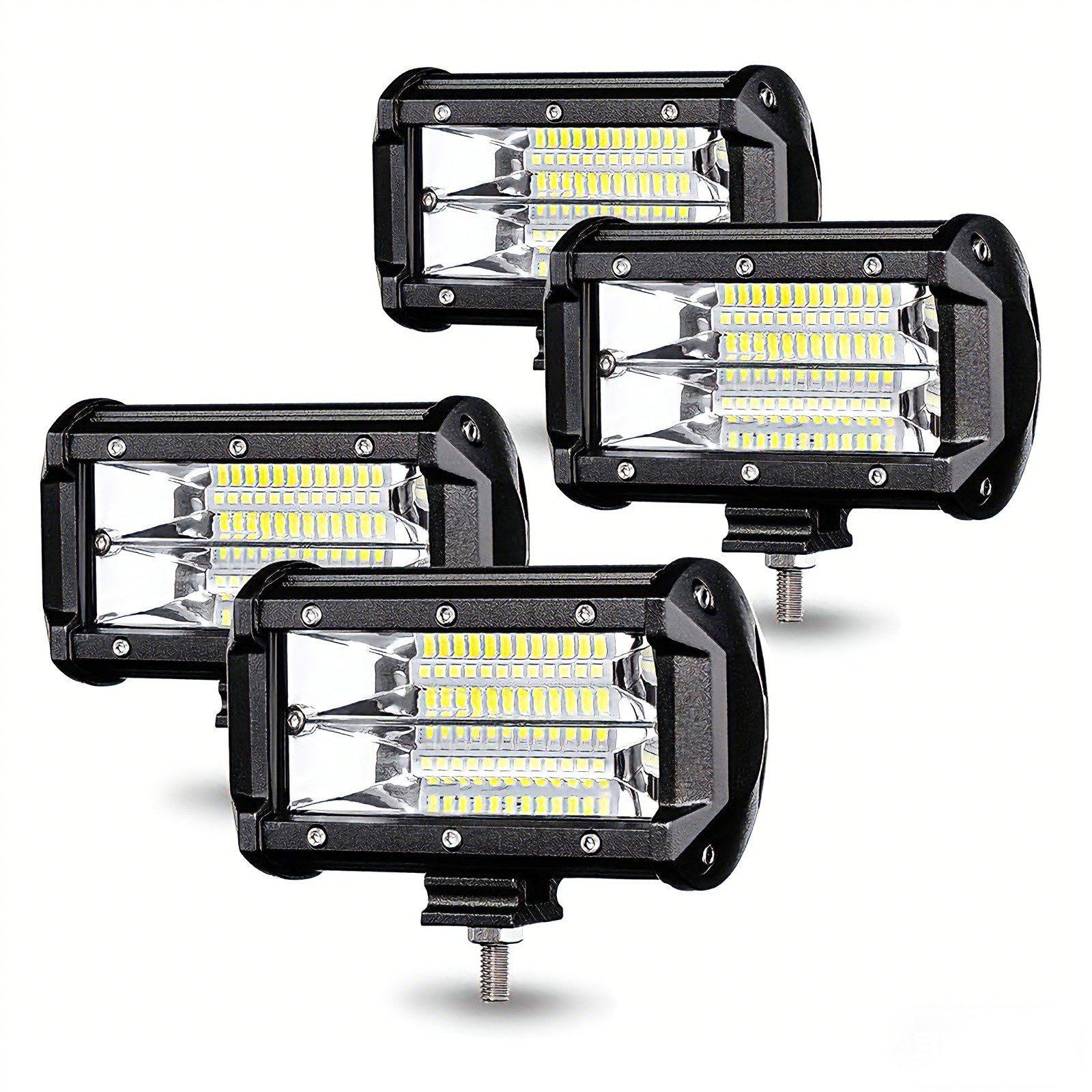 FIVMEN LED Scheinwerfer 72W LED Zusatzscheinwerfer Offroad Scheinwerfer, LED fest integriert, Tageslichtweiß