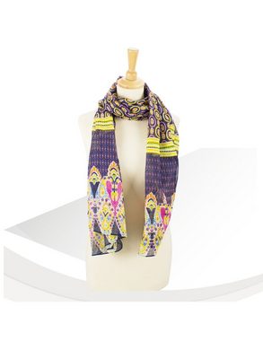 Sunsa Halstuch Damen Schal Tuch. Baumwolle Halstuch. Sommer Scarf als Geschenkideen für Frauen. Tuch mit Blumen Aufdruck & modern bohemian Design., Abstract Modern Aufdruck