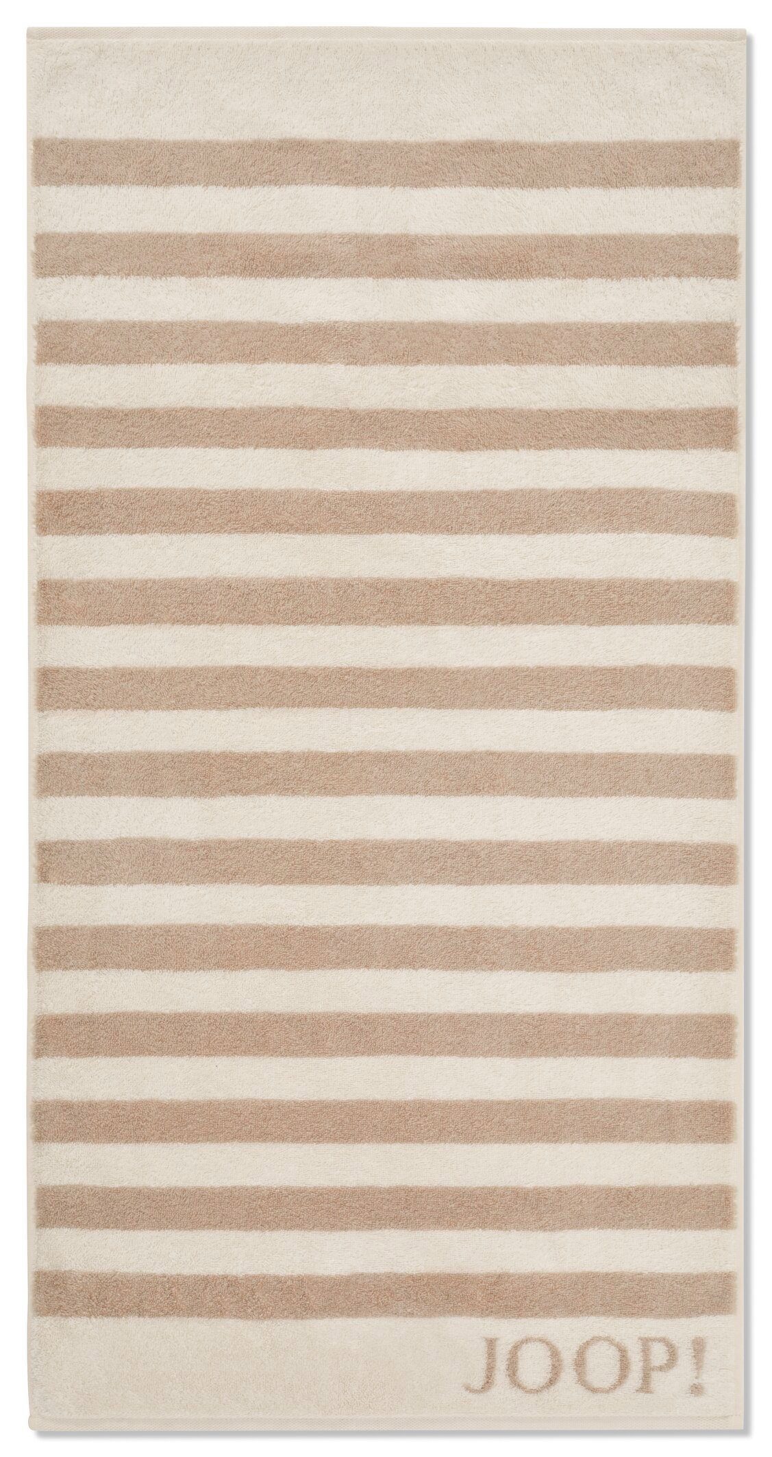 JOOP! Badetücher Joop! Duschtuch Badetuch 80x150 Classic Stripes Streifen 1610-36 creme, Baumwolle (1-St)