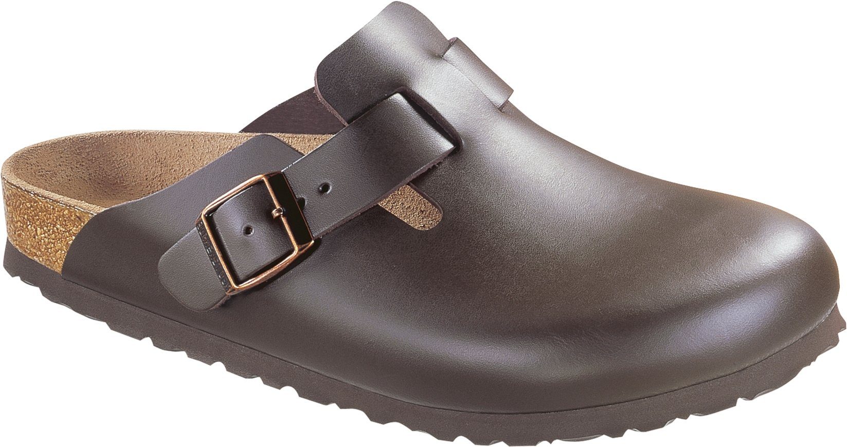 Birkenstock BIRKENSTOCK Clog Boston dunkelbraun Leder 060101 + 060103 Pantoffel