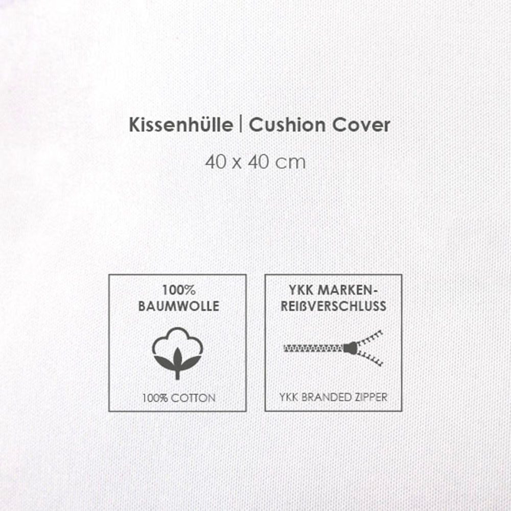 CAMP DAVID Kissenhülle Sea Stripes, (1 Stück), gewebtes Label