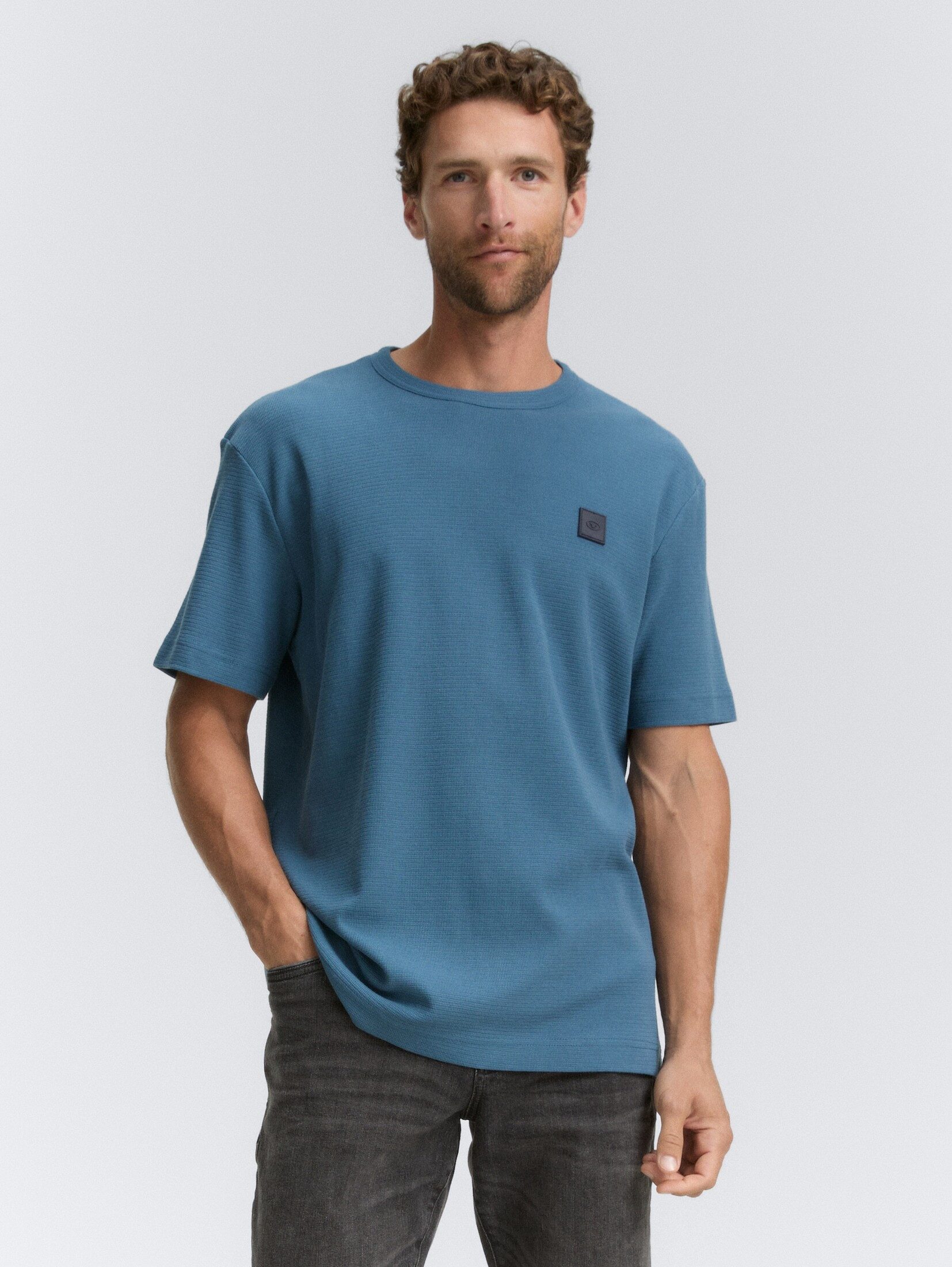 TOM TAILOR T-Shirt Ripp Henley Langarmshirt günstig online kaufen