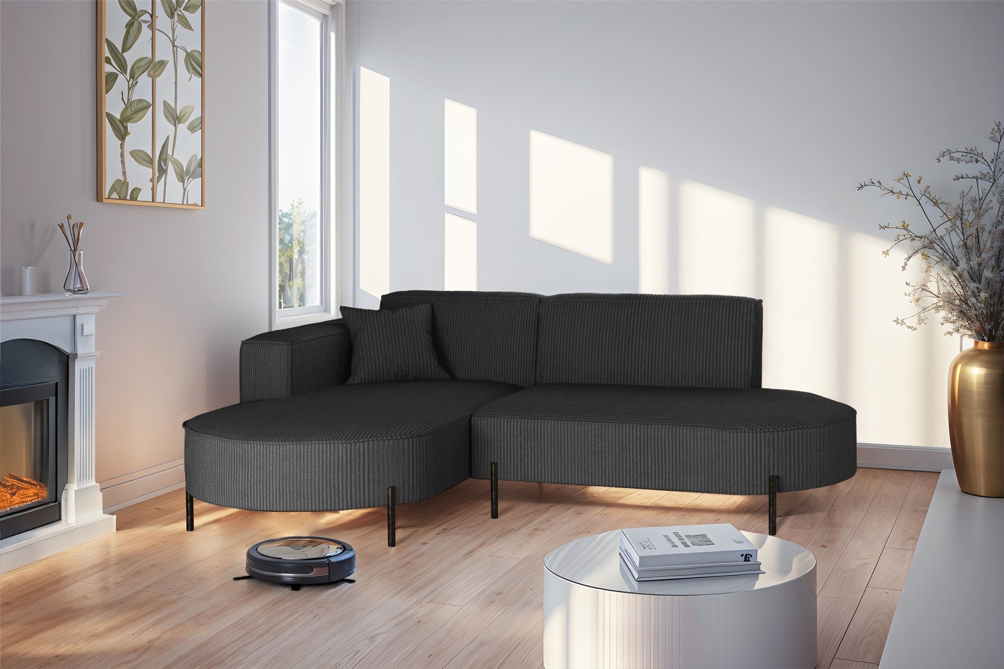 Ecksofa Sofa VALENCIA XS in Stoff Scala