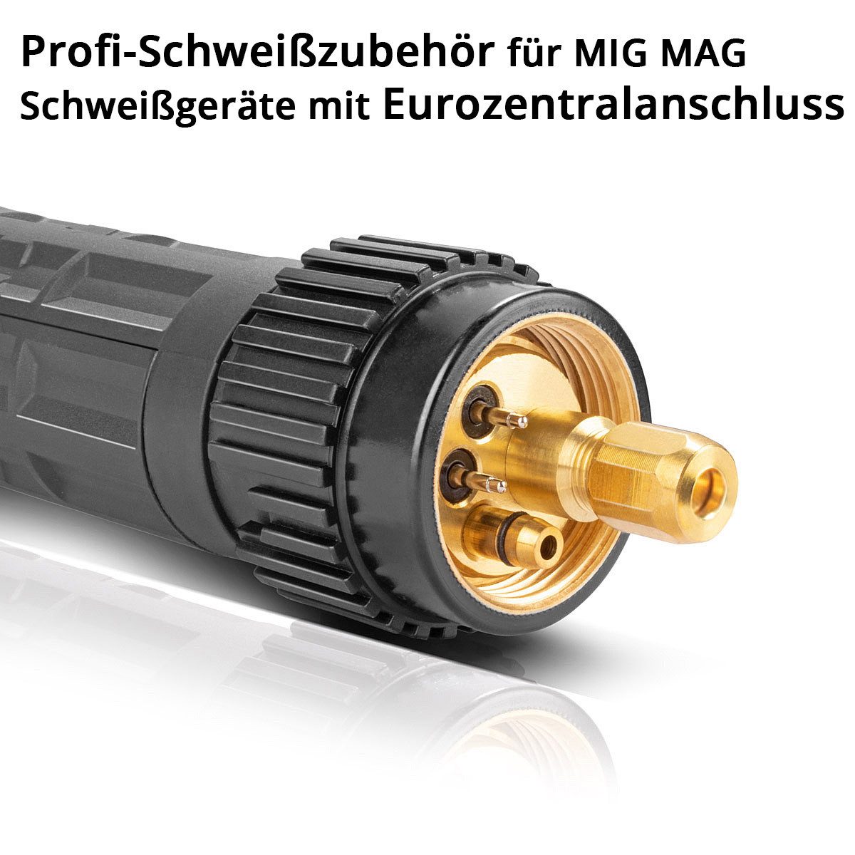 STAHLWERK Elektrowerkzeug-Set MIG MAG Schweißbrenner AK 15 Schweißpistole 180 A mit Brennerhalter