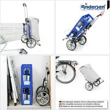 Andersen Einkaufsshopper Royal Shopper mit Tasche Auke in Flieder oder Rubin, 5 Speichenrad