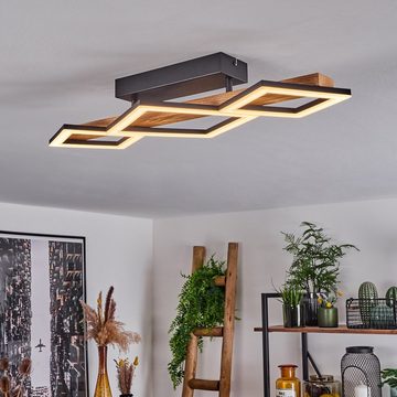 hofstein Deckenleuchte »Stoccareddo« moderne Deckenlampe aus Metall/Holz, 3000 Kelvin