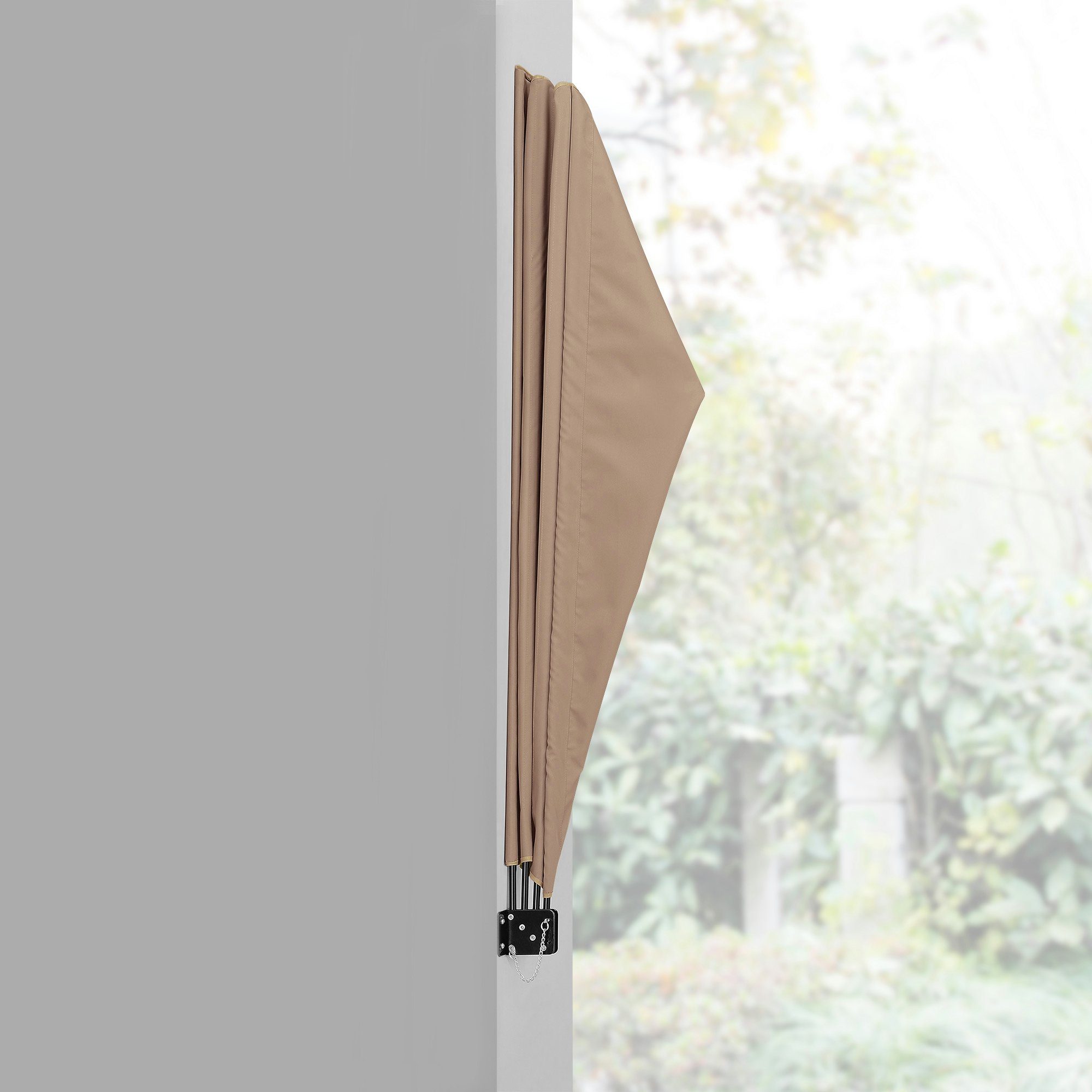 casa.pro Seitenarmmarkise Ragusa Balkonfächer 160x160cm Beige