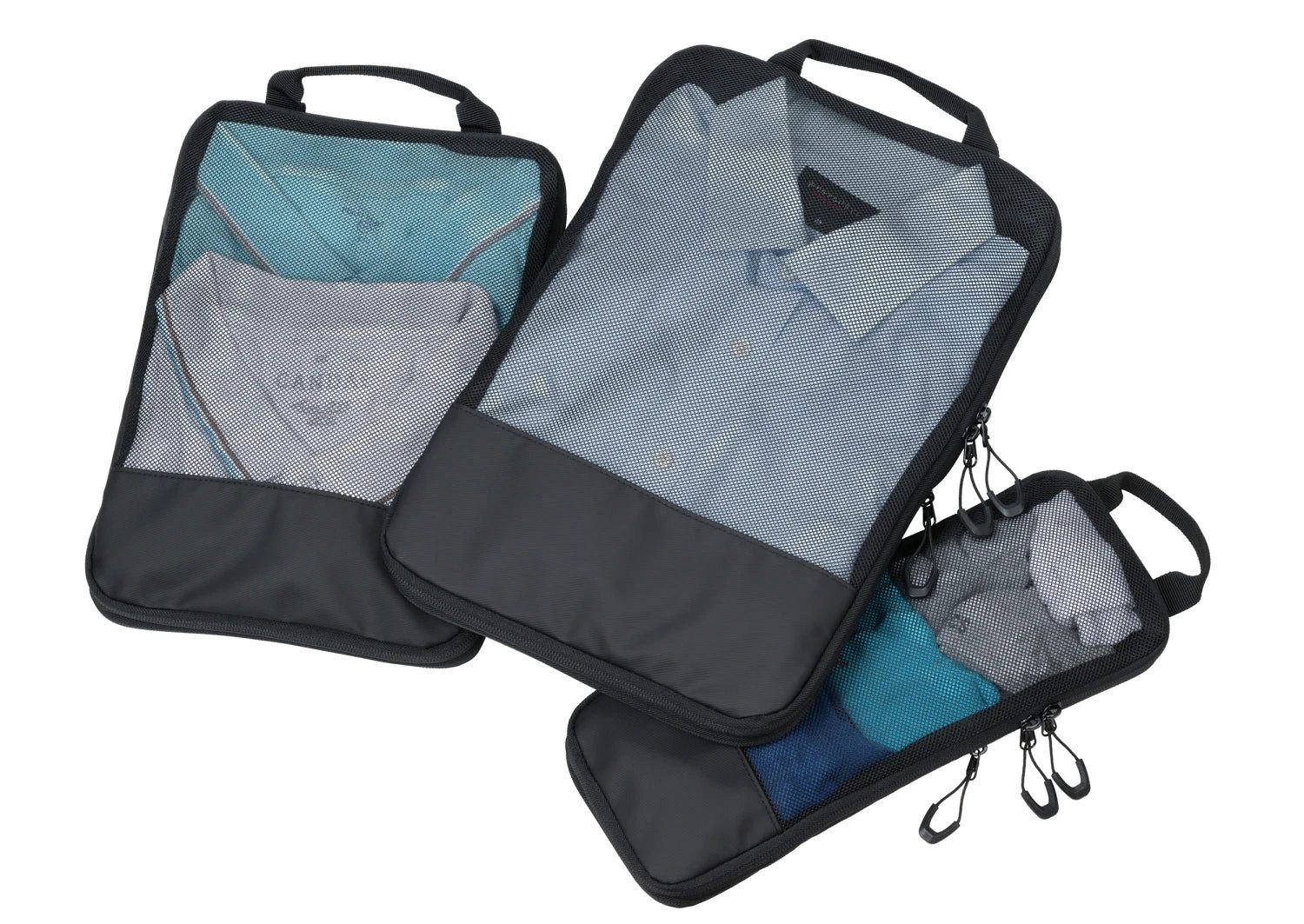 TROIKA Reisetasche TROIKA BLACK PACKING CUBES
