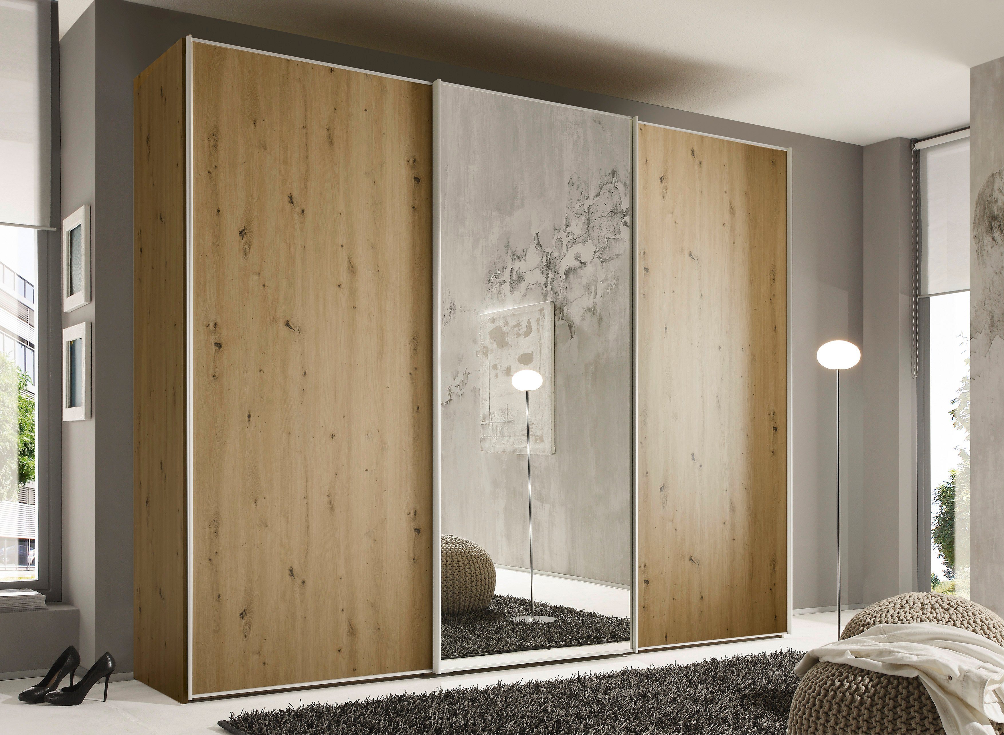 STAUD Schwebetürenschrank Sinfonie Plus, edles Design in hochwertiger Qualität, Made in Germany Mit Spiegeltür und vier verschiedenen Ausstattungsvarianten