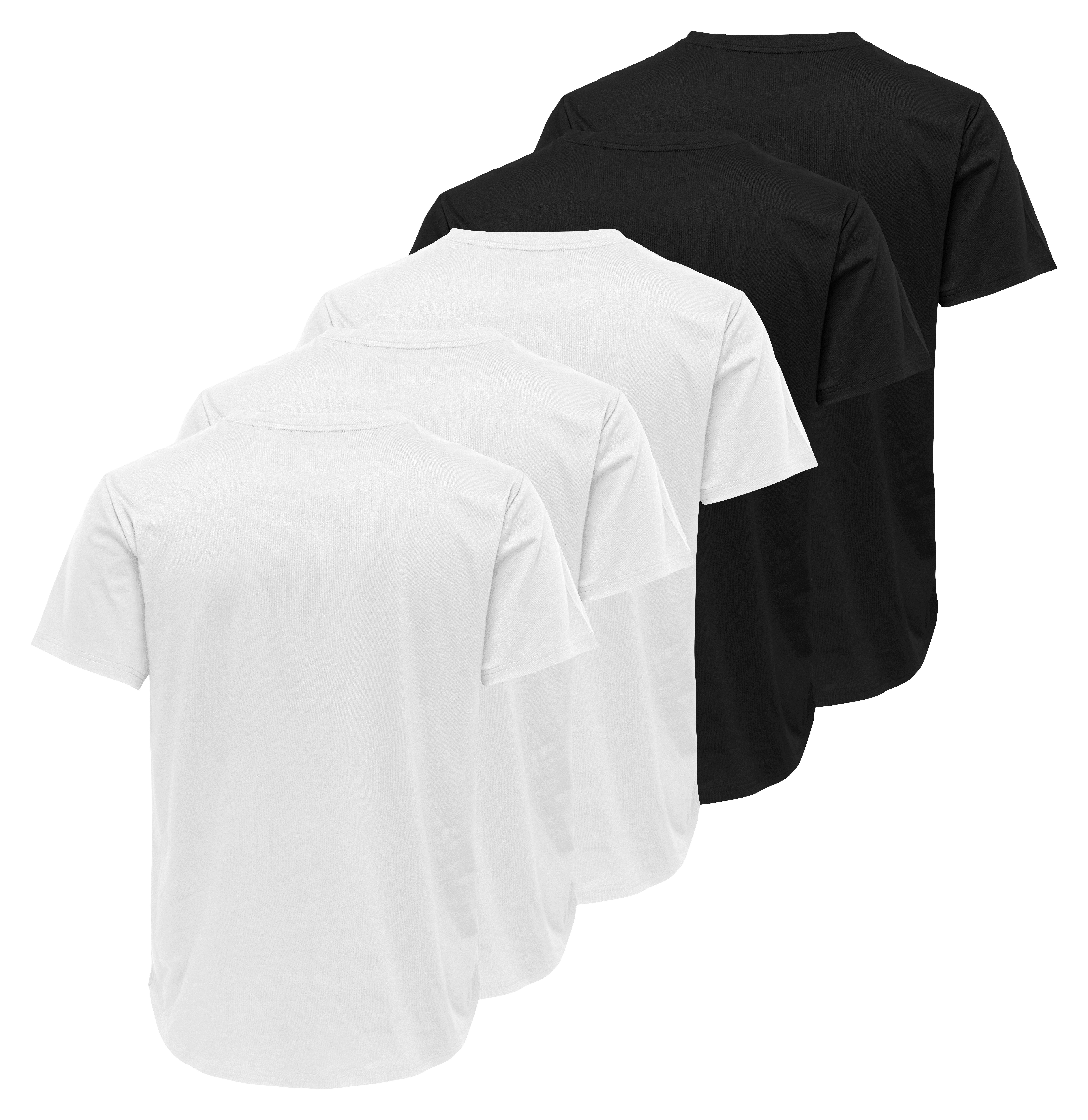 ONLY & SONS Rundhalsshirt ONSJEFF LONGY SS TEE 5-PACK OTL (Packung, 5-tlg)