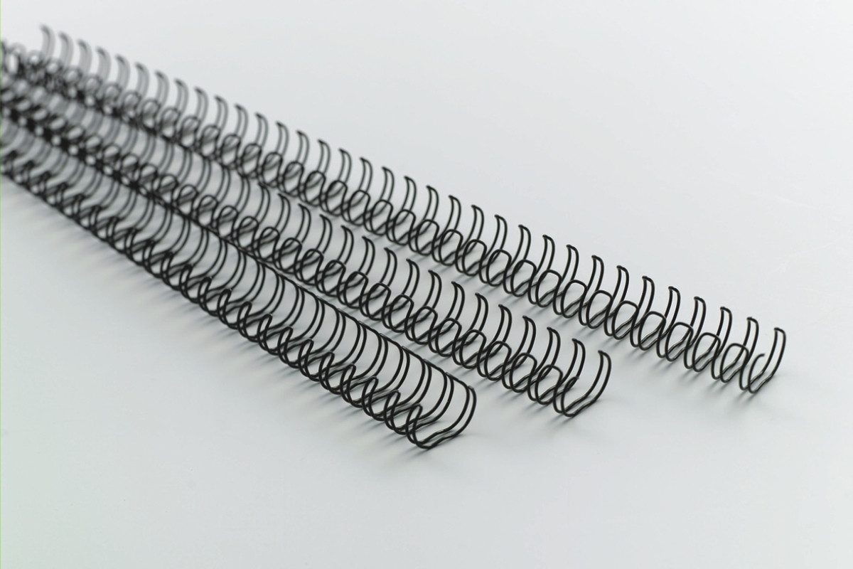 GBC Thermo-Bindemappe Drahtbinderücken 34 Ringe 10mm VE=100 Stück schwarz, (