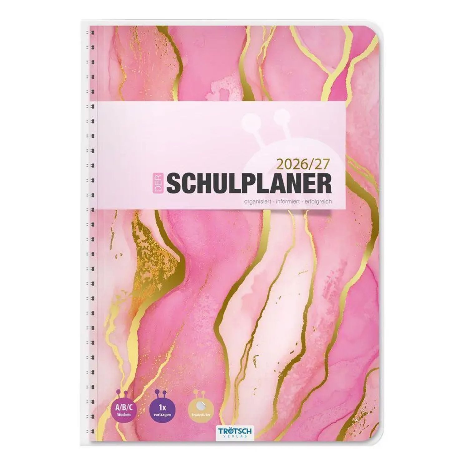 Trötsch Verlag Schülerkalender TRÖTSCH - Schulplaner Pink 26/27