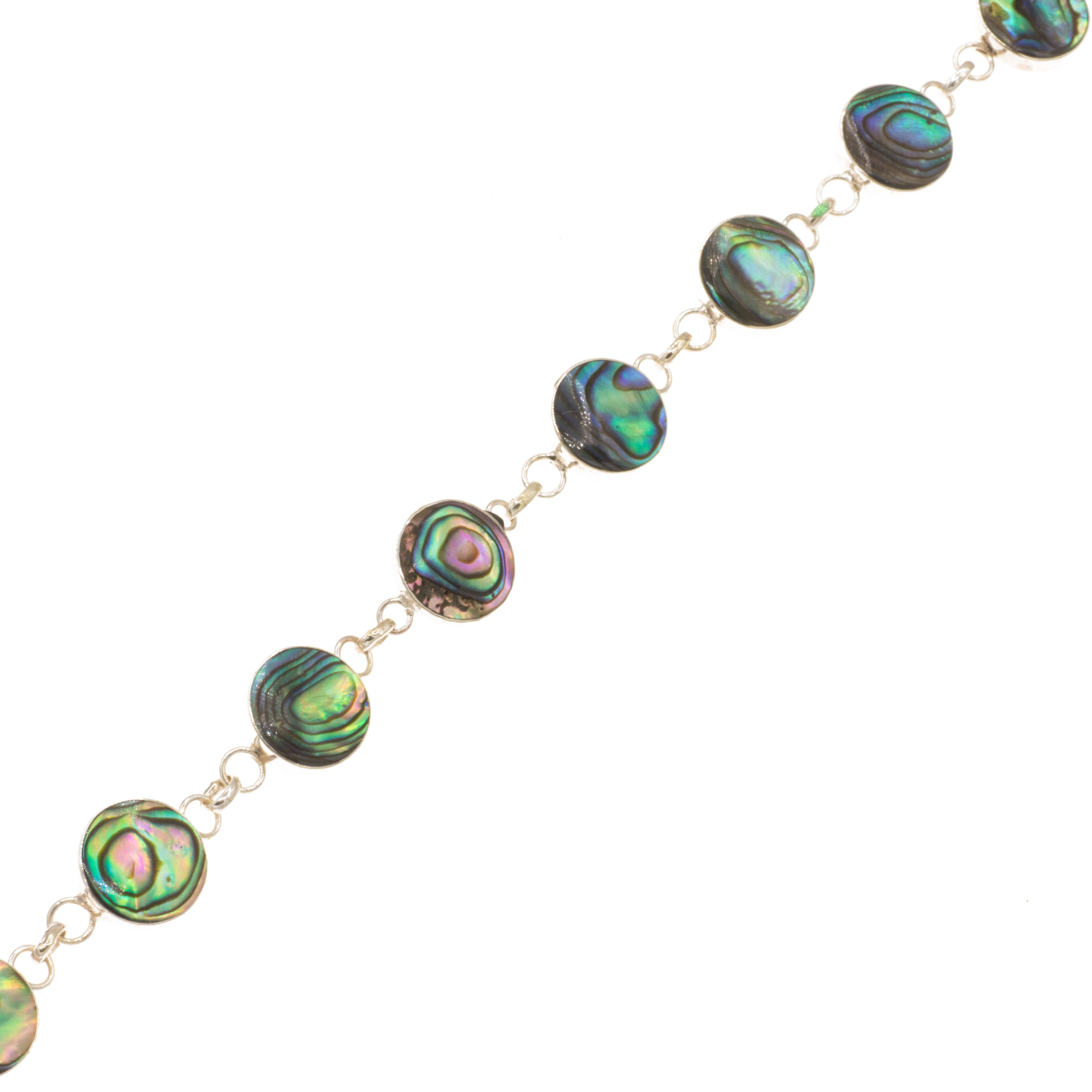 Bella Carina Silberarmband Armband mit Abalone Kreisen 18 - 20 cm 925 Silbe günstig online kaufen