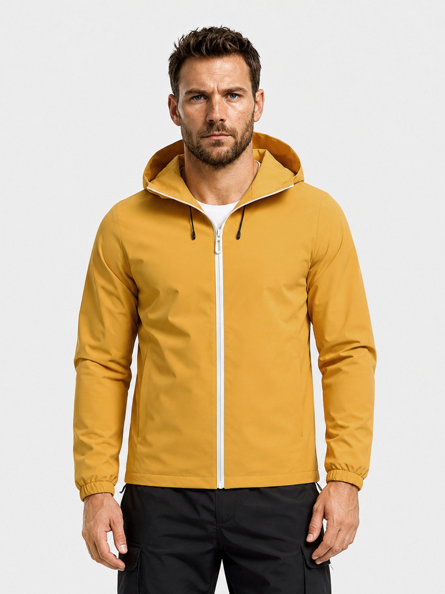 YOUTHUP Funktionsjacke Herren Colorblock Kapuzenjacke – lockere Passform
