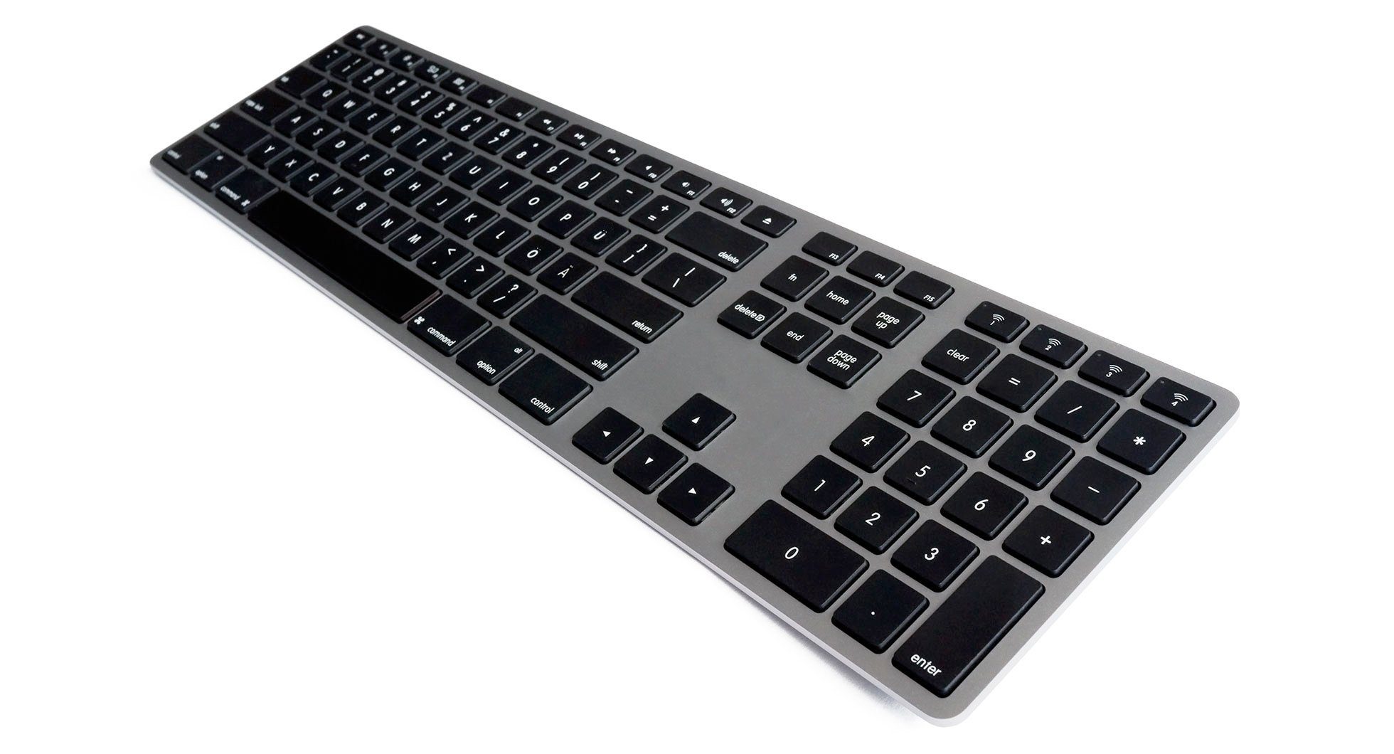 matias Apple-Tastatur (Matias Aluminum Wireless Tastatur Keyboard DEUTSCH  Apple Mac OS Hintergrundbeleuchtung Bluetooth Kabellose QWERTZ Numerischer  Block Leistungsfähiger Akku space-grey) online kaufen | OTTO
