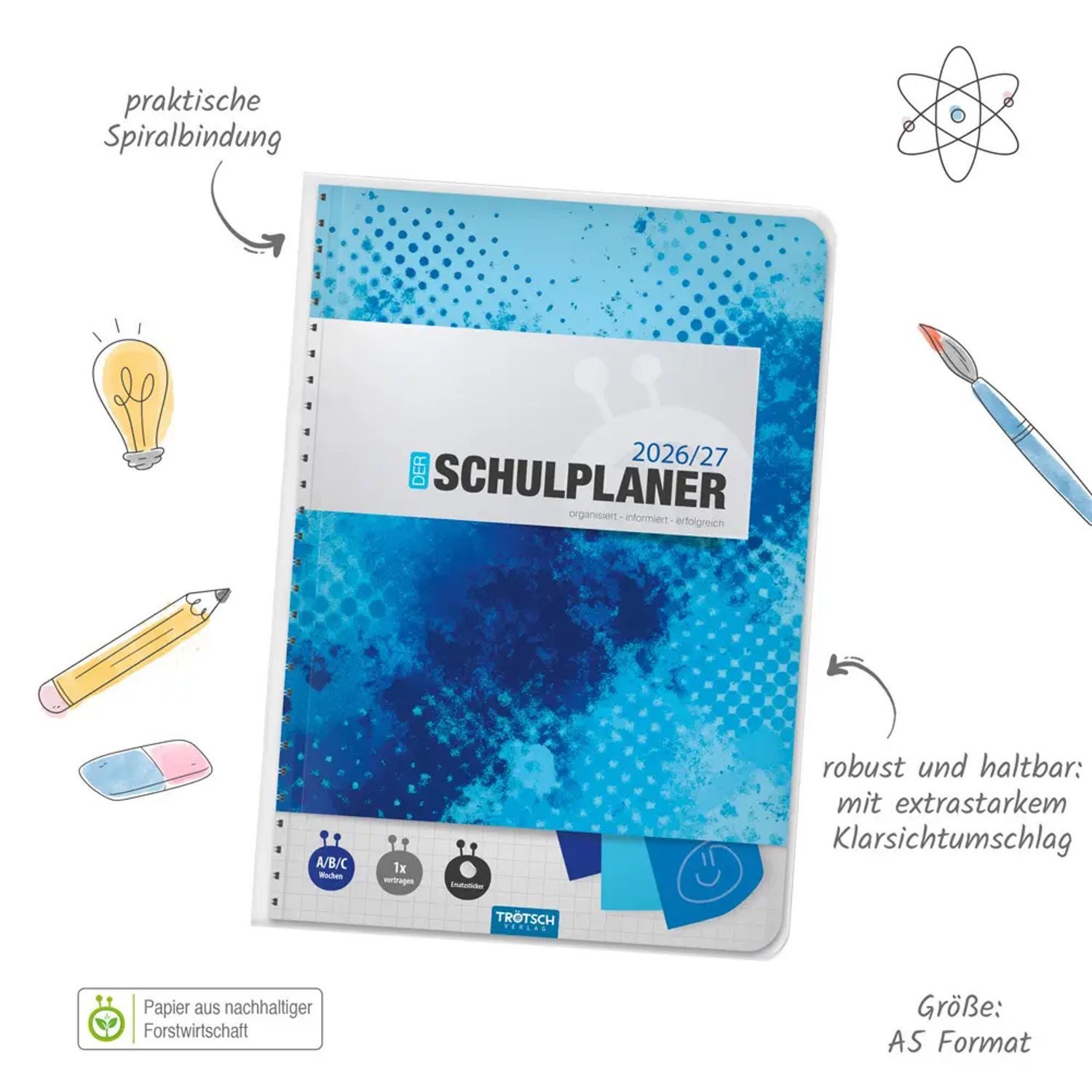 Trötsch Verlag Schülerkalender TRÖTSCH - Schulplaner Blau 26/27 – Bild 2 von 5