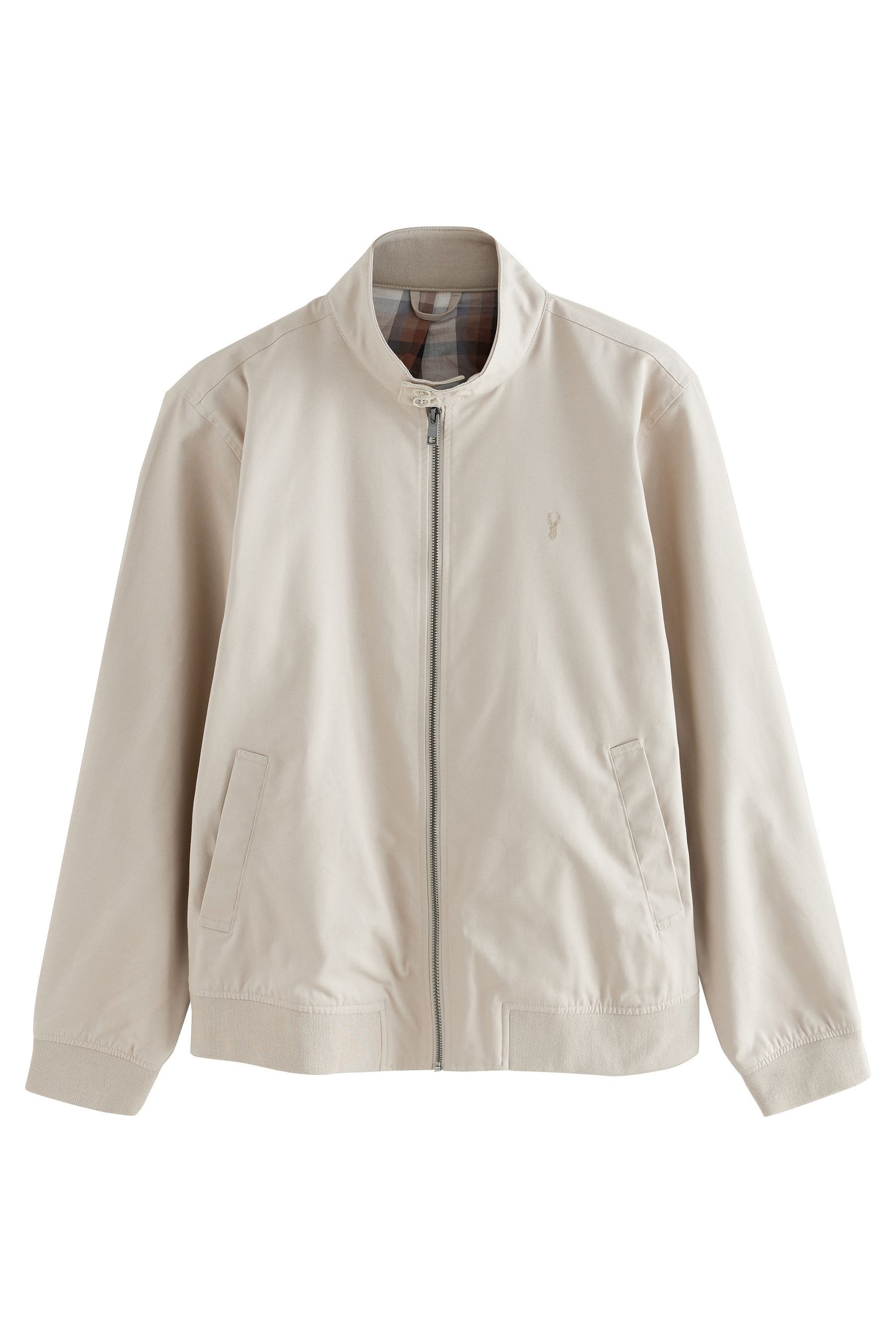 Next Blouson Wasserabweisende Harrington-Jacke mit Karofutter günstig online kaufen