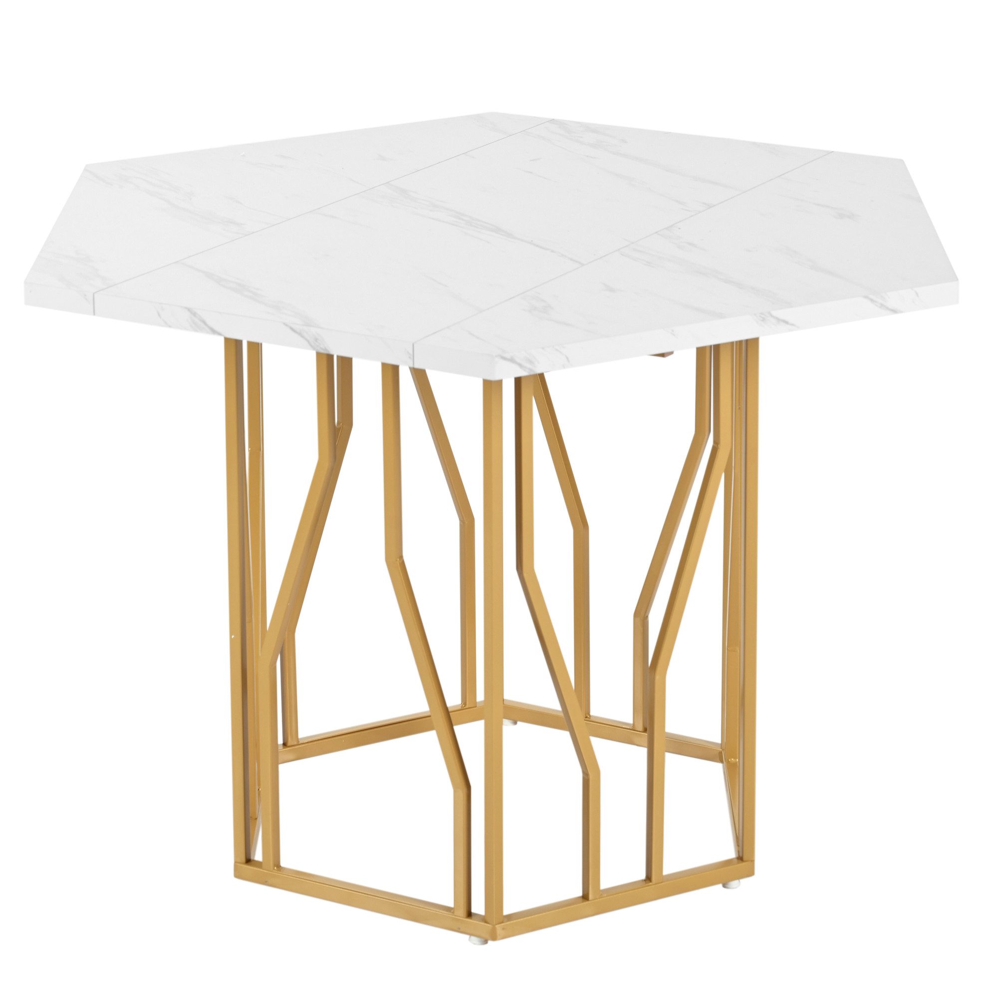 Flieks Esstisch sechseckiger Küchentisch (115,5x100x75 cm, günstig online kaufen