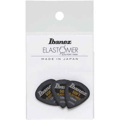 Ibanez Plektrum, BEL16ST10SHBK Elastomer Picks Soft Hazed Black - Медіатори Set