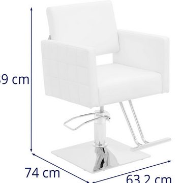 Physa Armlehnstuhl Friseurstuhl mit Fußstütze höhenverstellbar Barber-Stuhl 150 kg