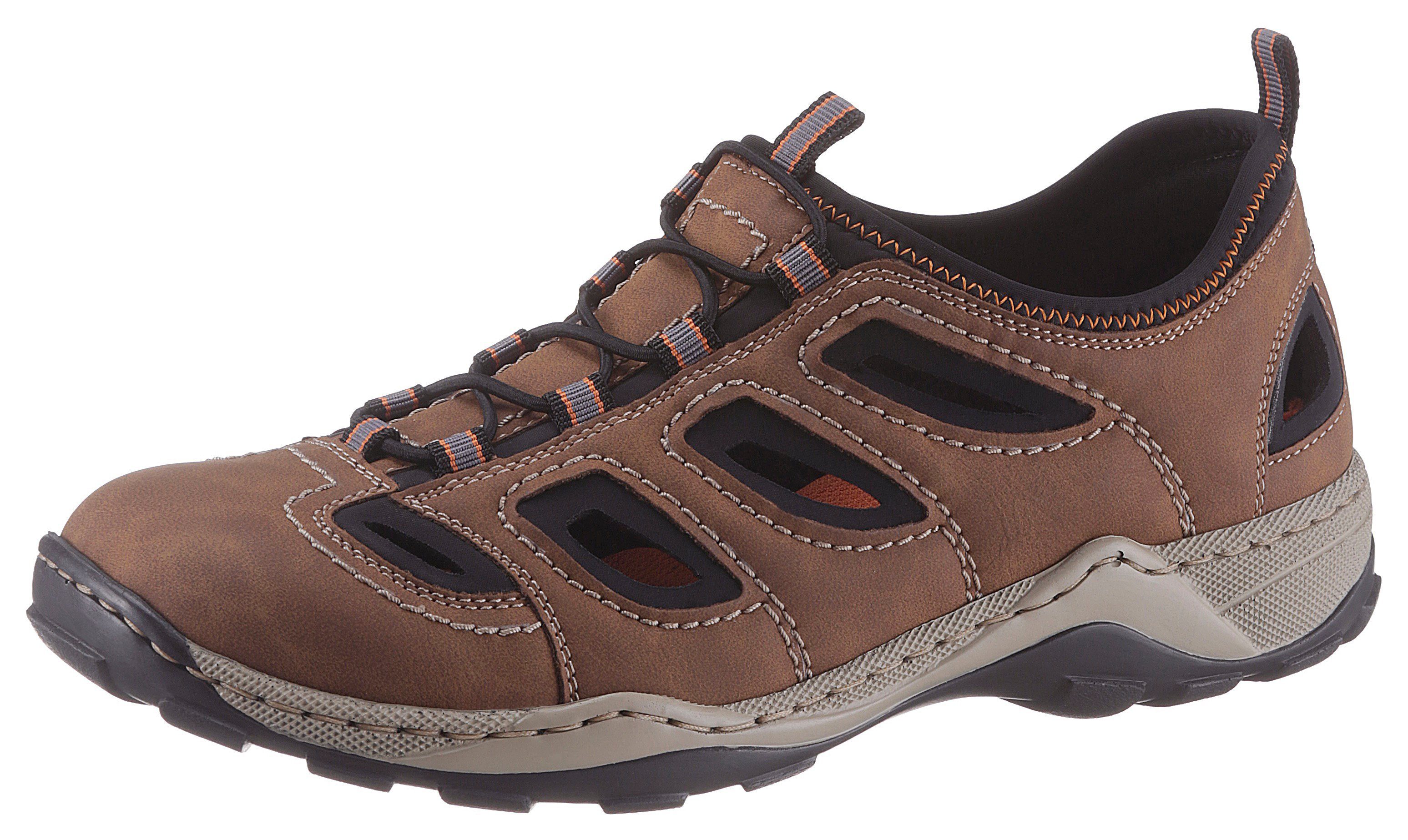 Rieker Slipper Trekking Schuh, Sandale, Sommerschuh mit praktischem Gummizu günstig online kaufen