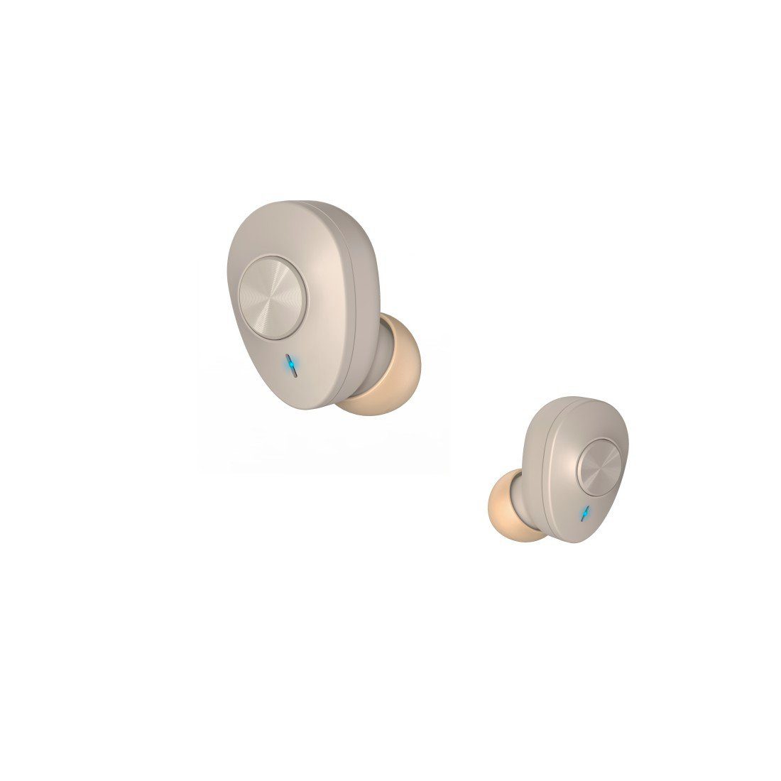 Hama True Wireless Kopfhörer Sprachsteuerung, Now, Akku, bis Bluetooth, Bluetooth, Assistant, In Boost (Freisprechfunktion, integrierte Google A2DP Siri, beige für kompatibel Wireless, Steuerung Ladecase, Anrufe und Google True Bluetooth-Kopfhörer Bass Ear, AVRCP Musik, mit Siri, 16h HFP)