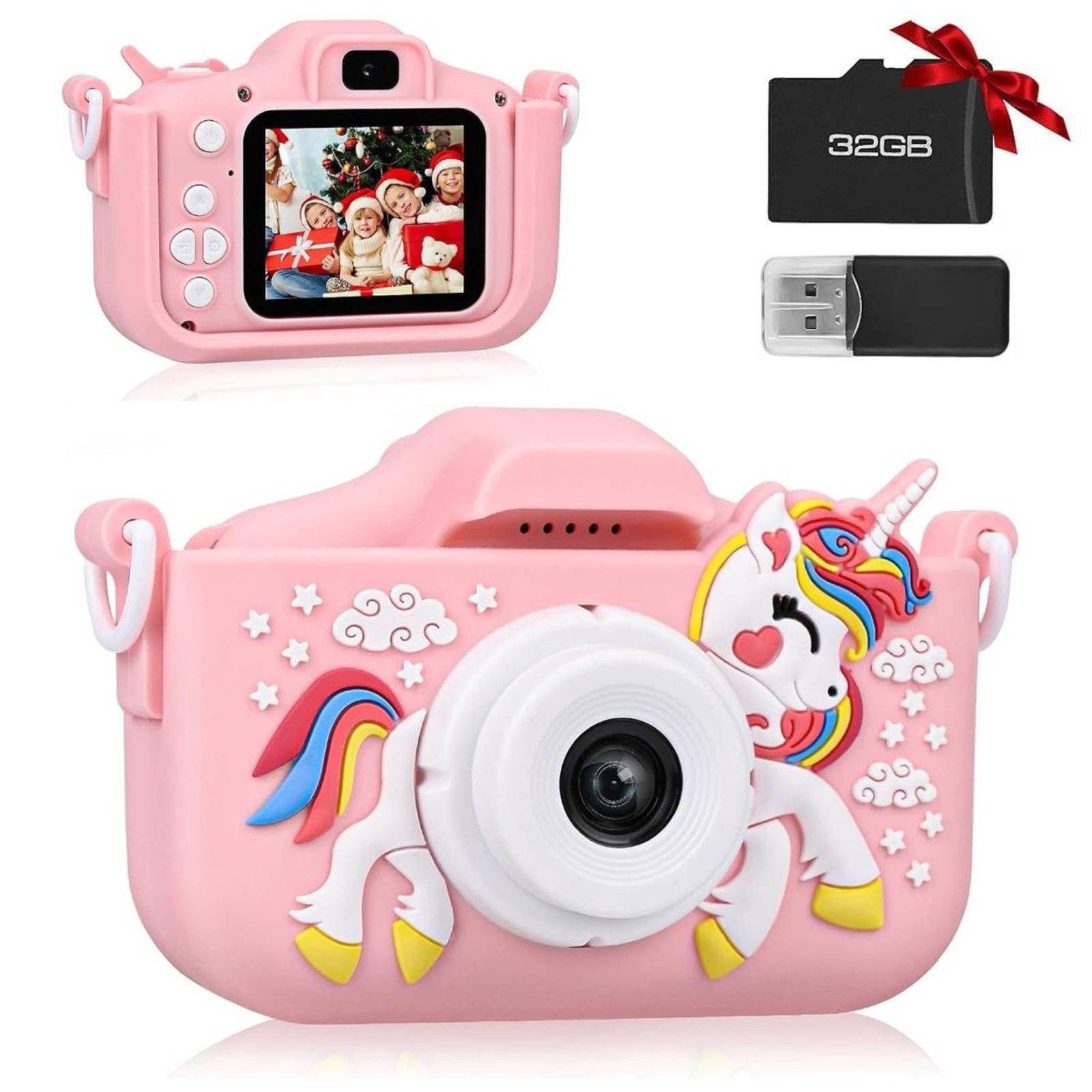 BlingBin 2.0” Display Digitalkamera, 1080P HD Fotoapparat mit 32GB SD Karte günstig online kaufen