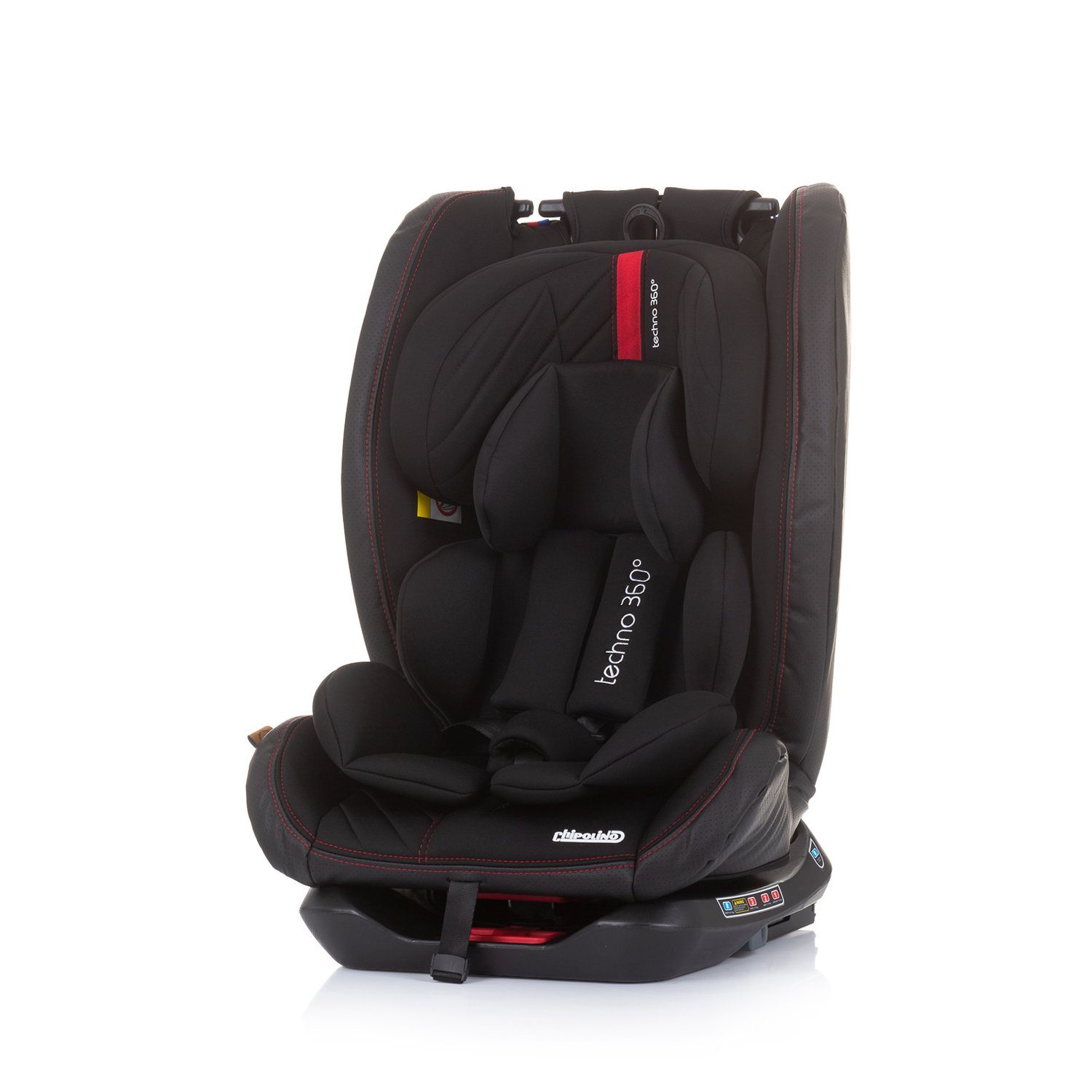 Chipolino Autokindersitz Kindersitz Isofix, bis: (0 Techno kg, 36 0+/1/2/3, - Gruppe 36 Grad dunkelbraun 360 drehbar kg)