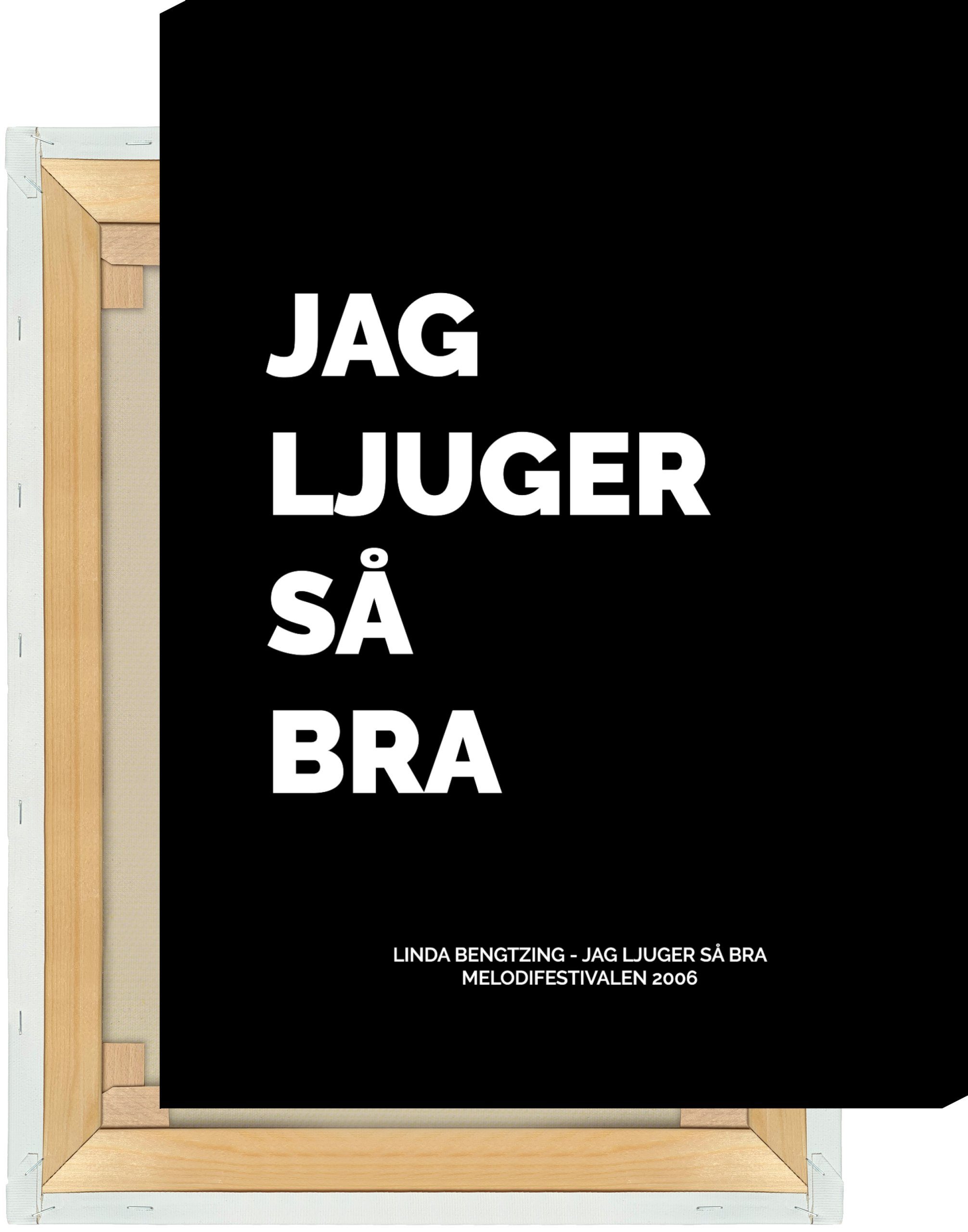 NORDIC WORDS Leinwandbild Linda Bengtzing - Jag Ljuger Så Bra