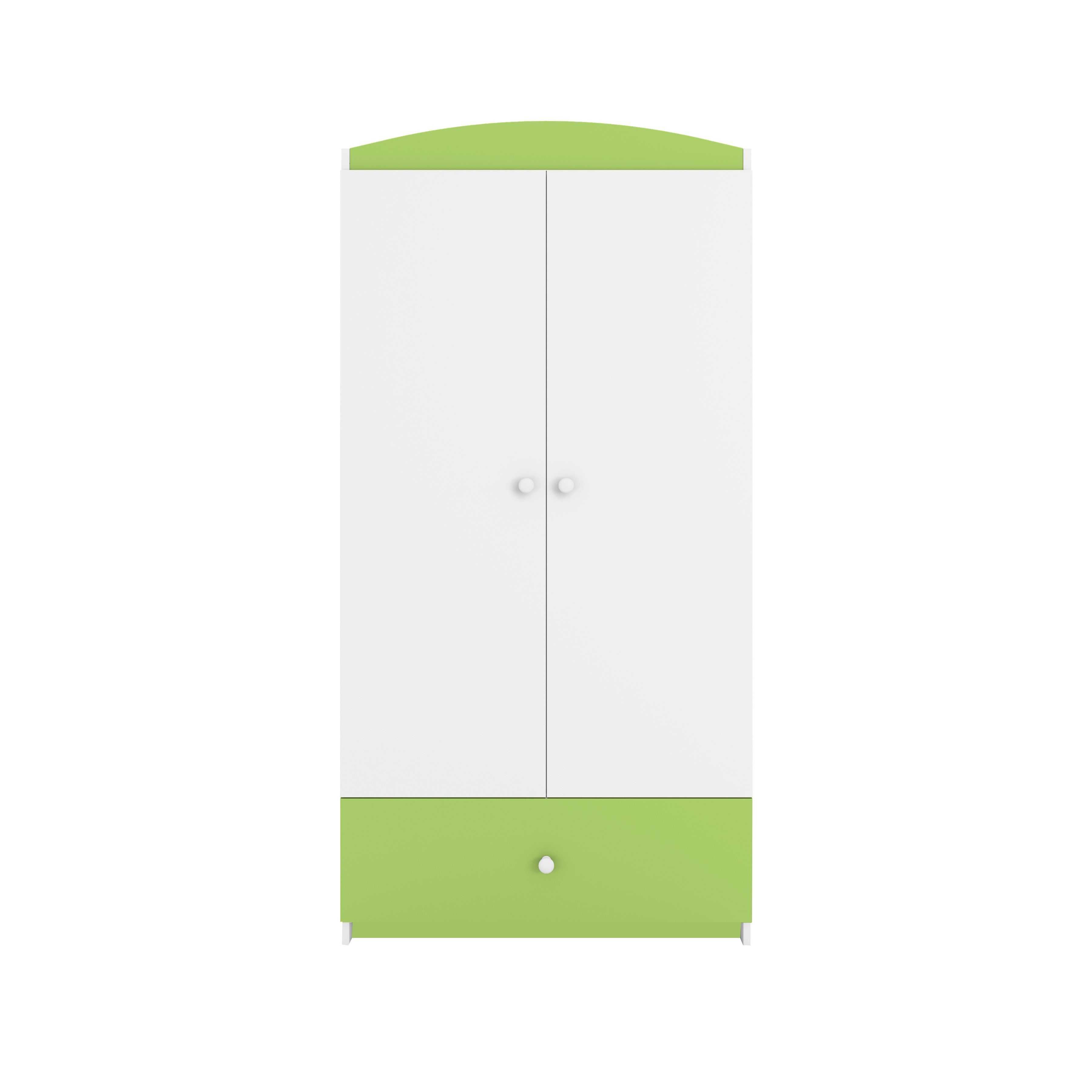 Raumhirsch Furniture Kinderkleiderschrank ohne Motiv - Kleiderschrank für Kinder (Kinderzimmerschrank in schlichtem Design, Mit Ablagefächern & Kleiderstange) modernes, minimalistisches Design, verschiedene Farben & Designs