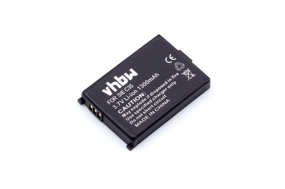 vhbw kompatibel mit Siemens M35, M35i, S35, S35i, C35, C35i Akku Li-Ion 1300 mAh (3,7 V)