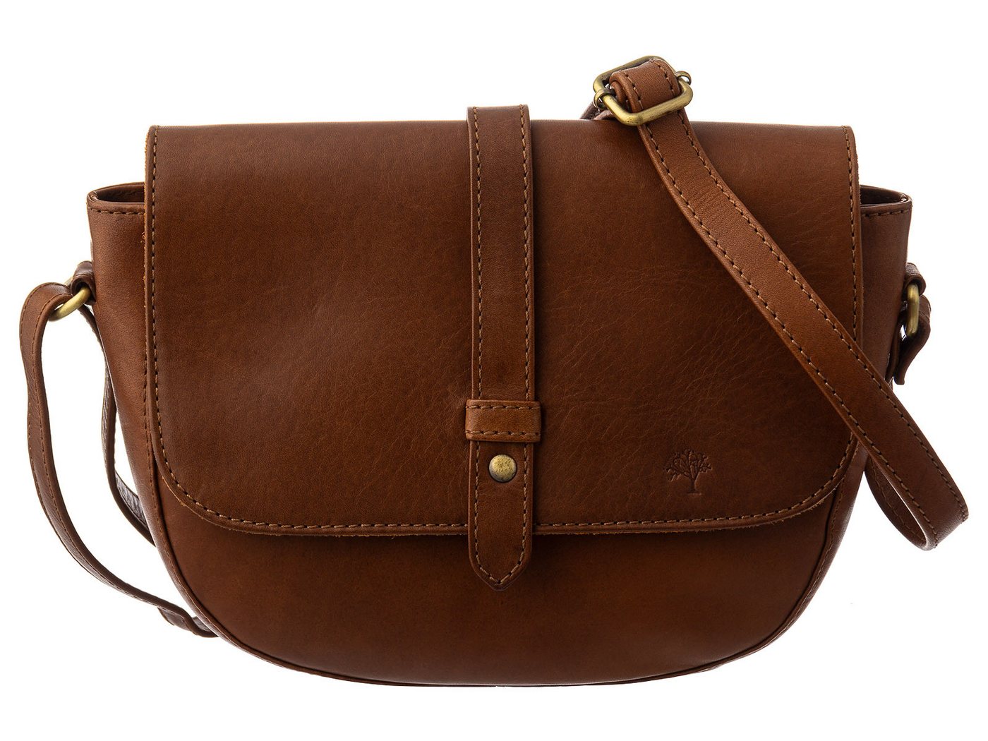 Prato Schultertasche Jagdtasche Umhängetasche H400 Leder (ein Stück, 1-tlg., ca. B/H/T 23/19/7 cm), Leder