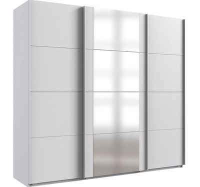 Wimex Kleiderschrank Barmbek (Barmbek, 1-St., Schwebetürenschrank) 225cm weiß Spiegel
