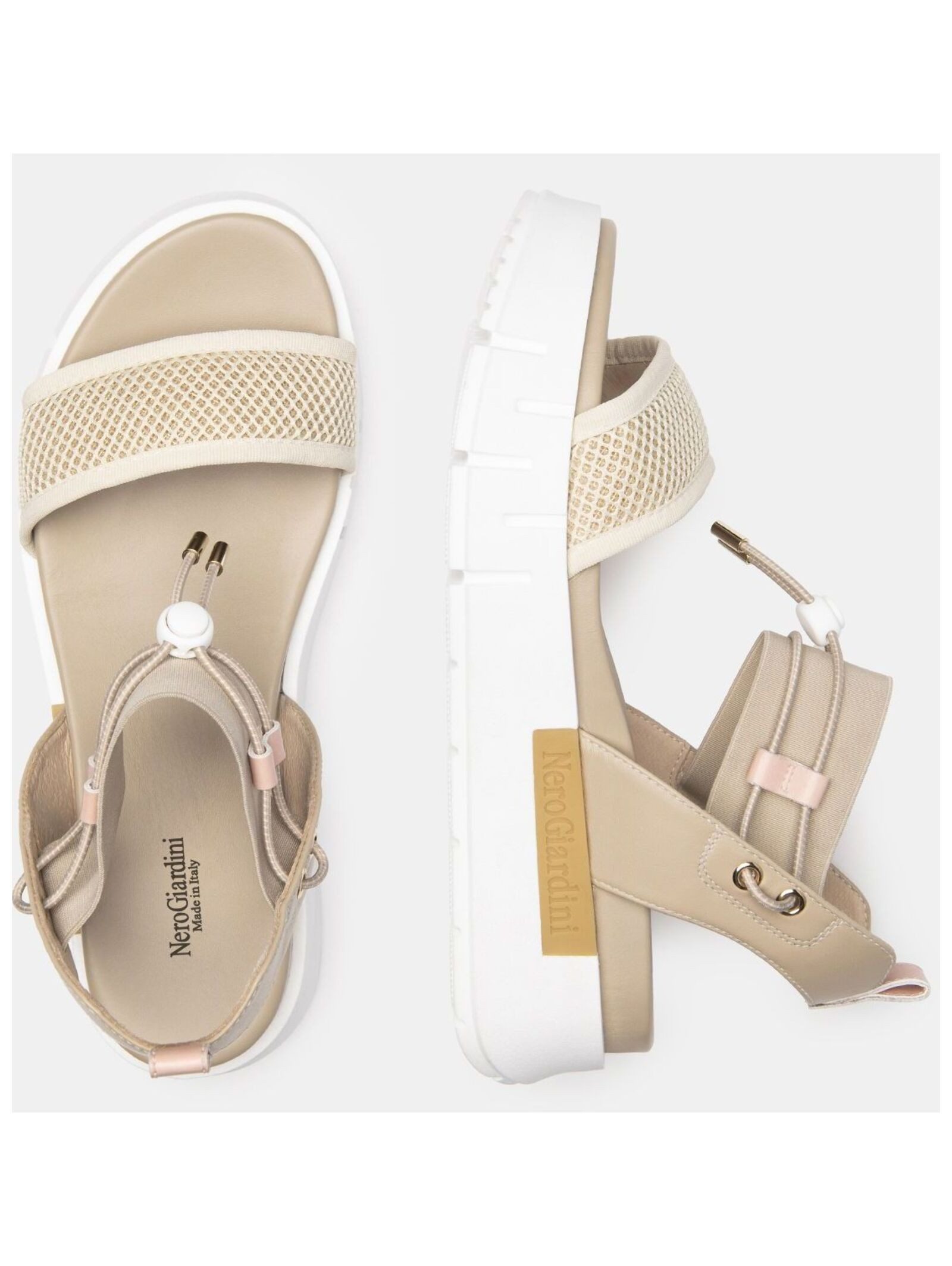 Nero Giardini Nero Giardini Sandalen Lederimitat/Textil Riemchensandale