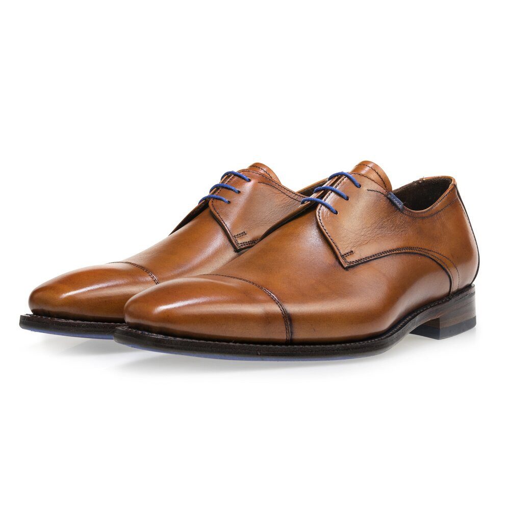 Floris van Bommel - De Loper 02.00 - SFM-30064-23-01 - Dunkelcognac Schnürschuh