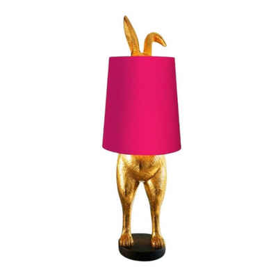 Werner Voß Stehlampe Stehlampe Hase Gold mit Lampenschirm Lampe Ca. 74 cm Groß, ohne Leuchtmittel