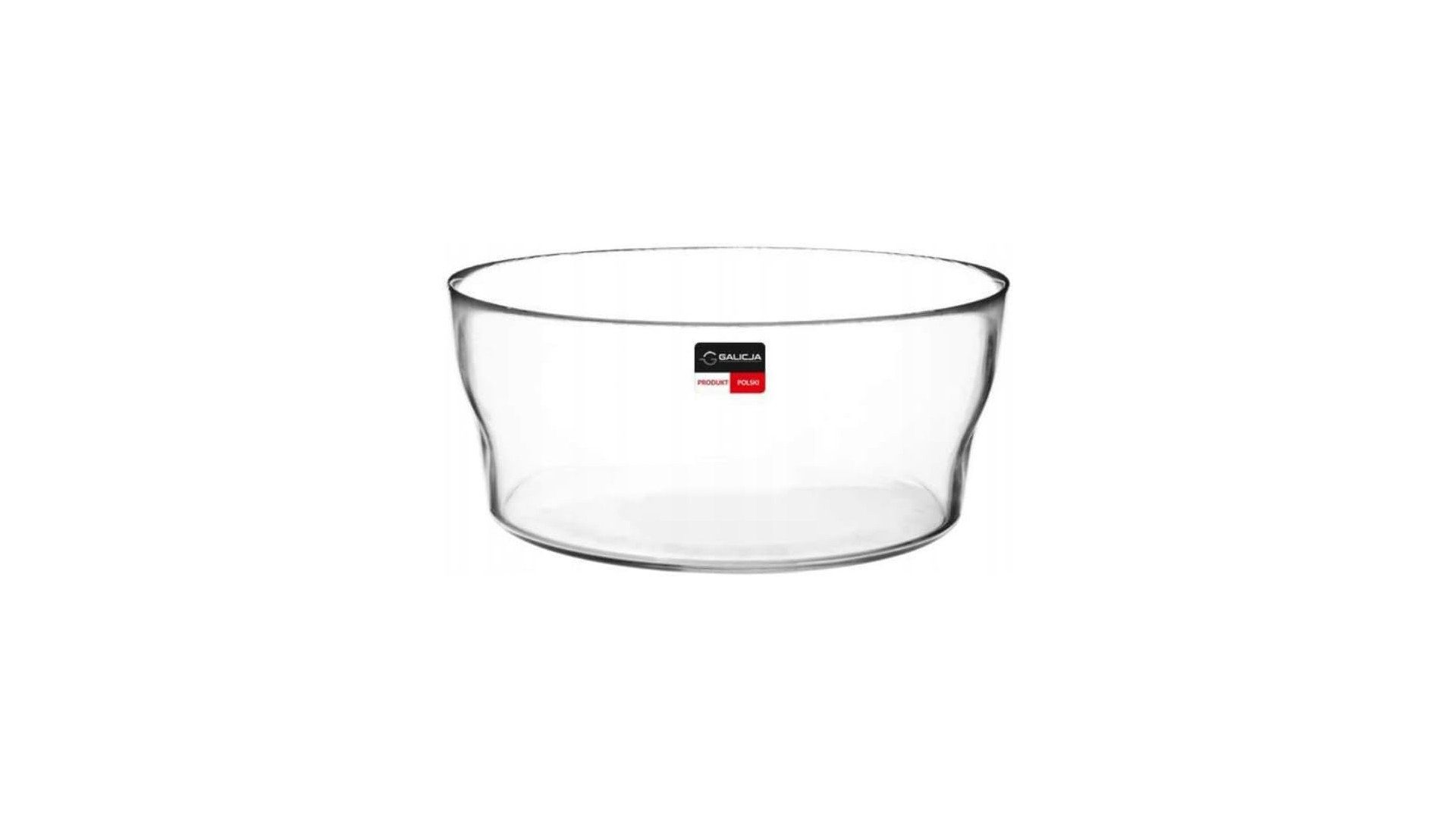 KONZEPT Salatschüssel aus Glas, 1,7 L, Glasschale ideal für Salat, (Obst, Snack, Mussli, Süßigkeiten, 1-tlg), Spülmaschinenfest, 19 cm Durchmesser