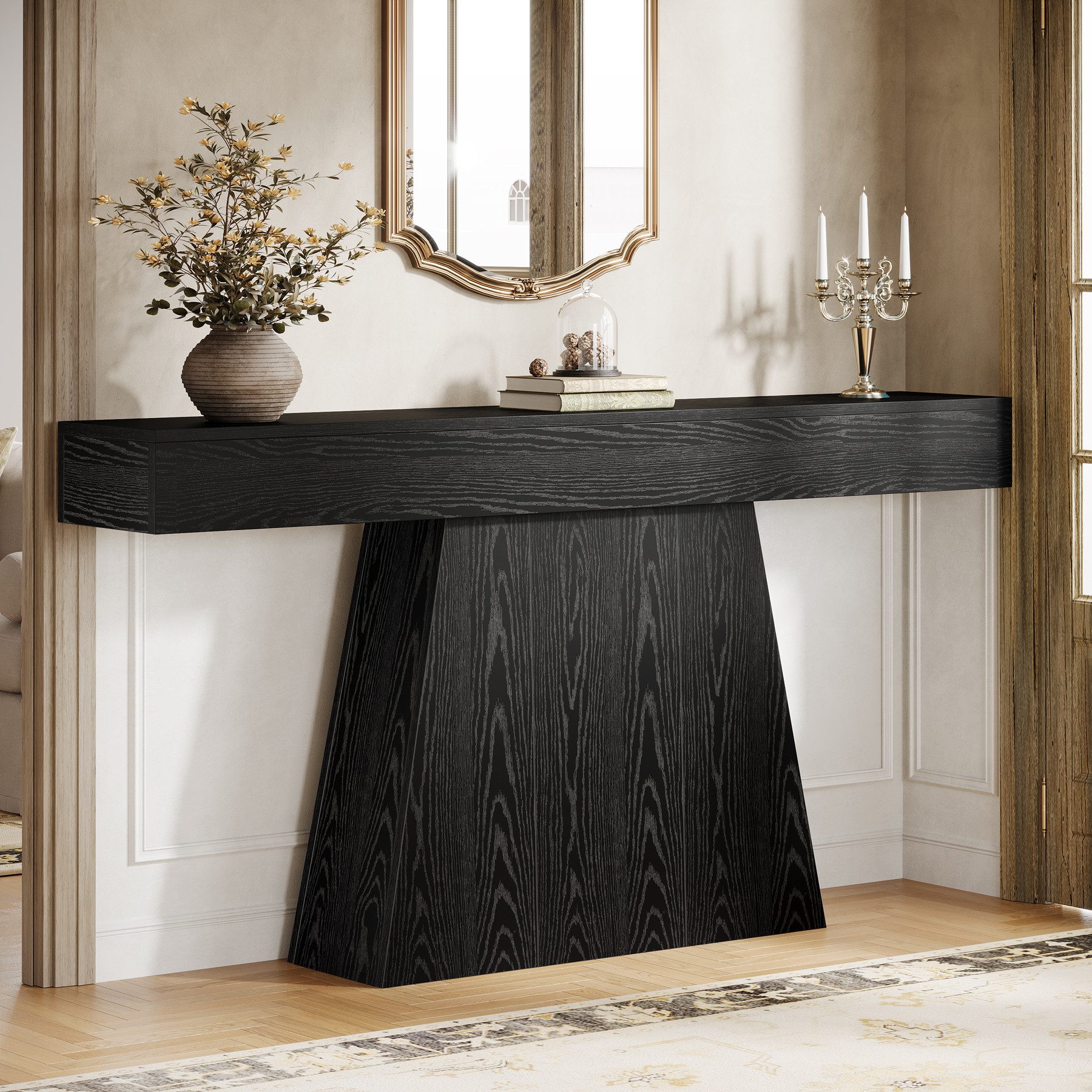 Tribesigns Konsolentisch 160 cm Eingangstisch, Beistelltisch mit Stauraum, Flurtisch, Sofatisch