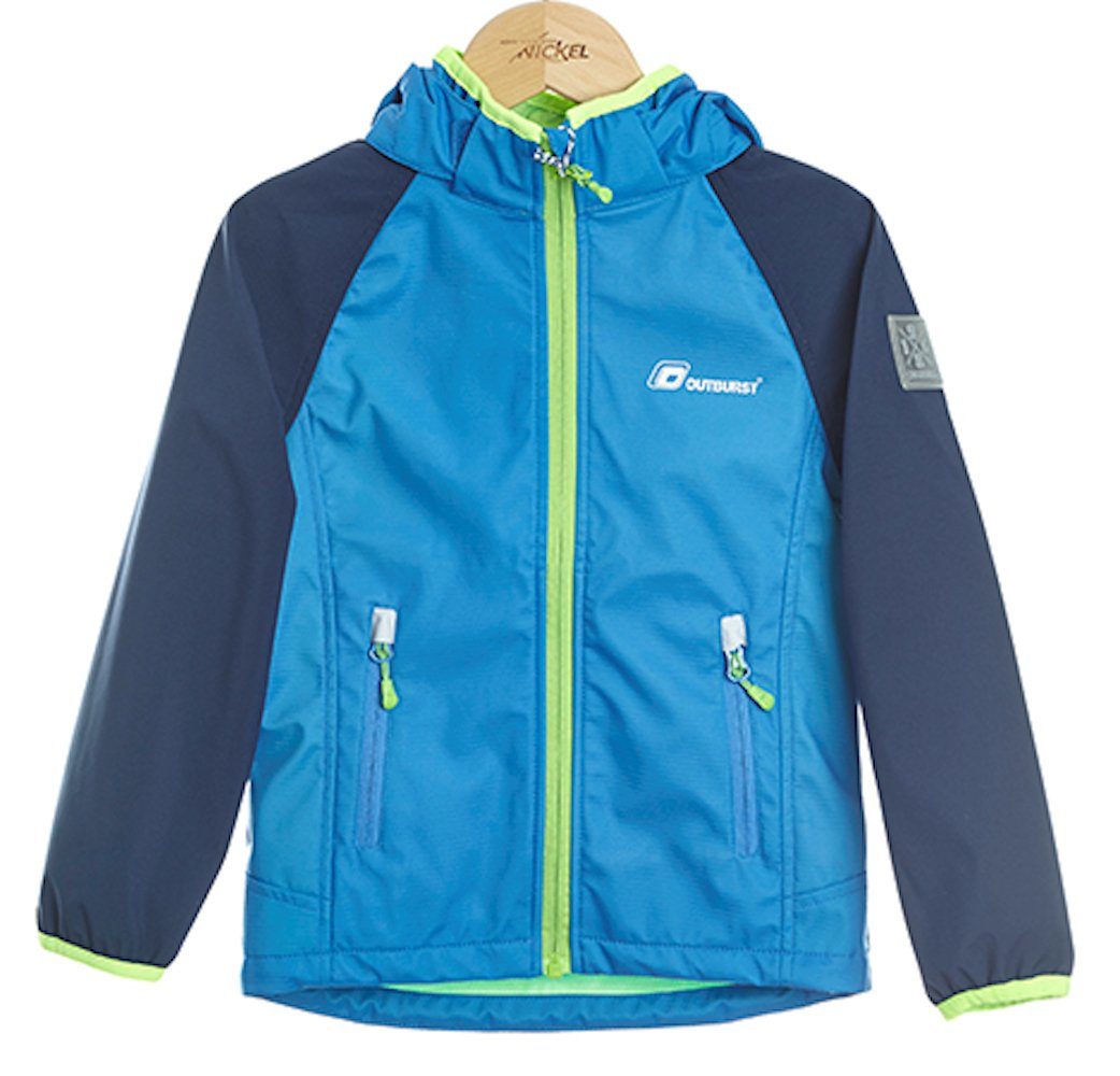 Outburst Softshelljacke Outburst Jungen Softshelljacke Jacke Übergang royal marine grün