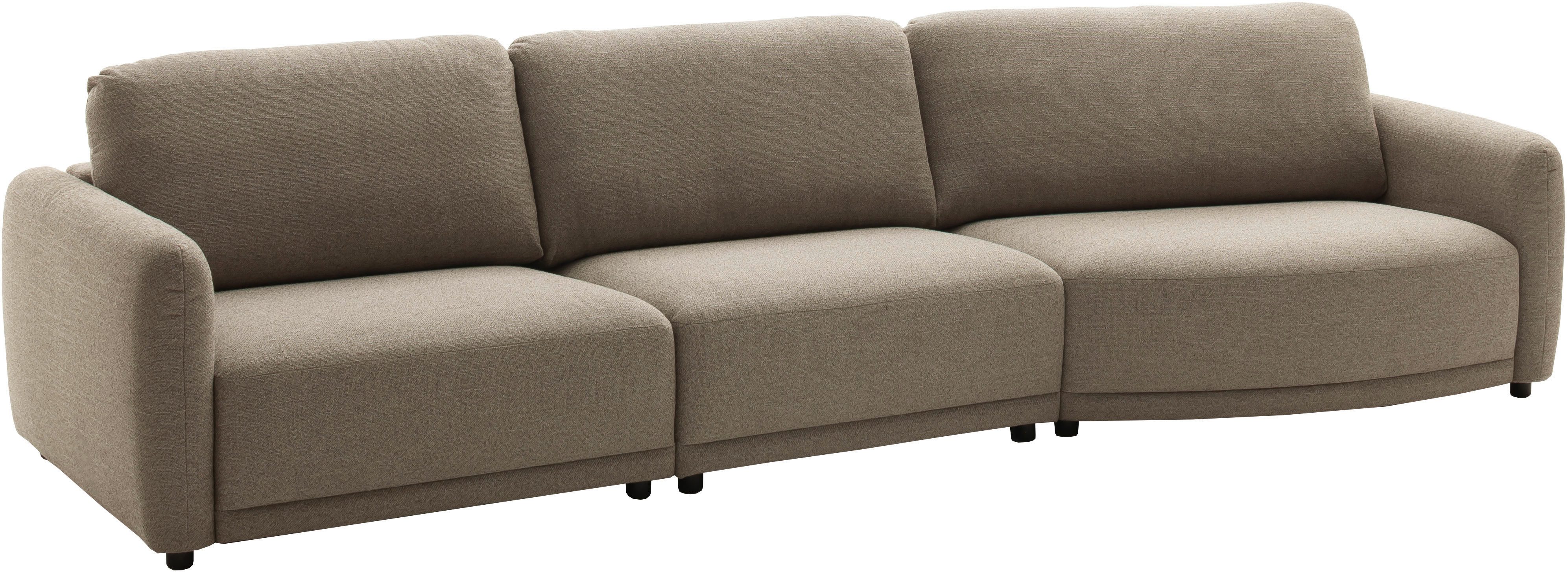 SCHÖNER WOHNEN-Kollektion 3-Sitzer Wonder, Modernes Design mit sanfter Rundung, Organische Form, Kammerkissen-Komfort & XXL-Maße