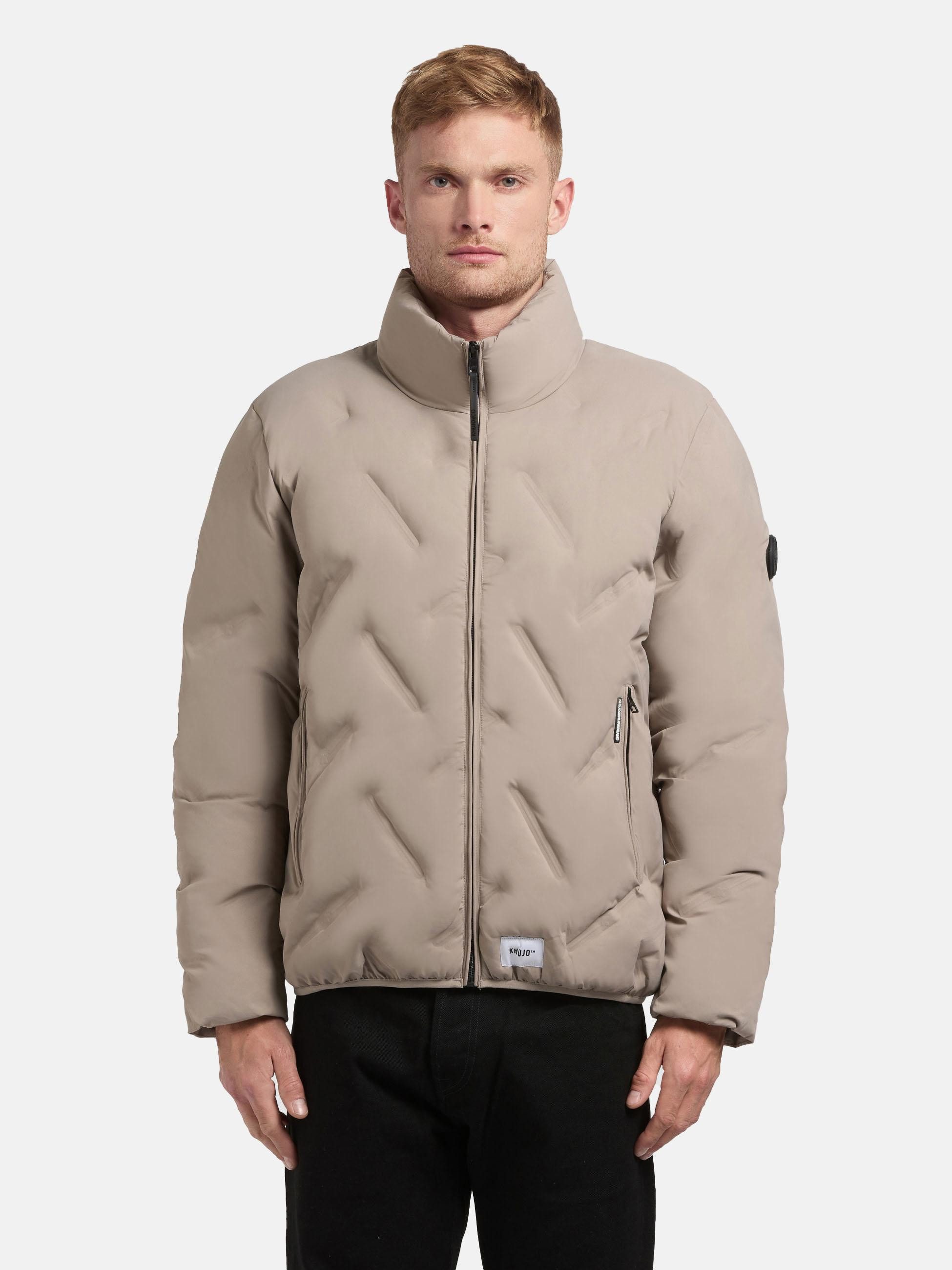 khujo Steppjacke Clover Herren Winterjacke mit auffälliger Steppung