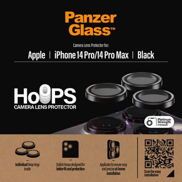 PanzerGlass Hoops für Apple iPhone 14 Pro, Apple iPhone 14 Pro Max, Kameraschutzglas, Schutzglas, Linsenschutz, Kameraschutz, Abdeckung, stoßfest, kratzfest