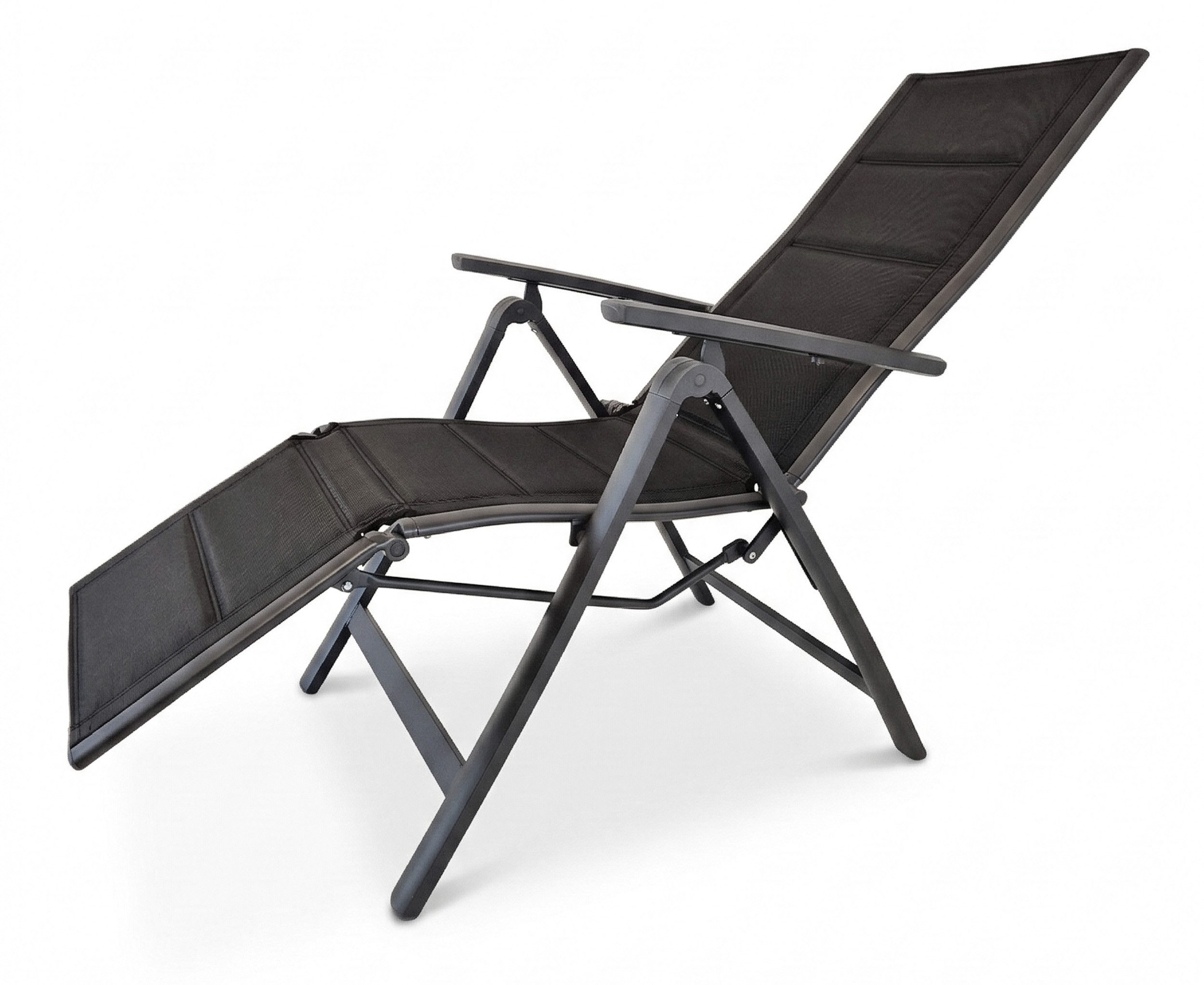 LEX Relaxsessel Relaxsessel Gartensessel Comfort Gestell Aluminium anthrazit