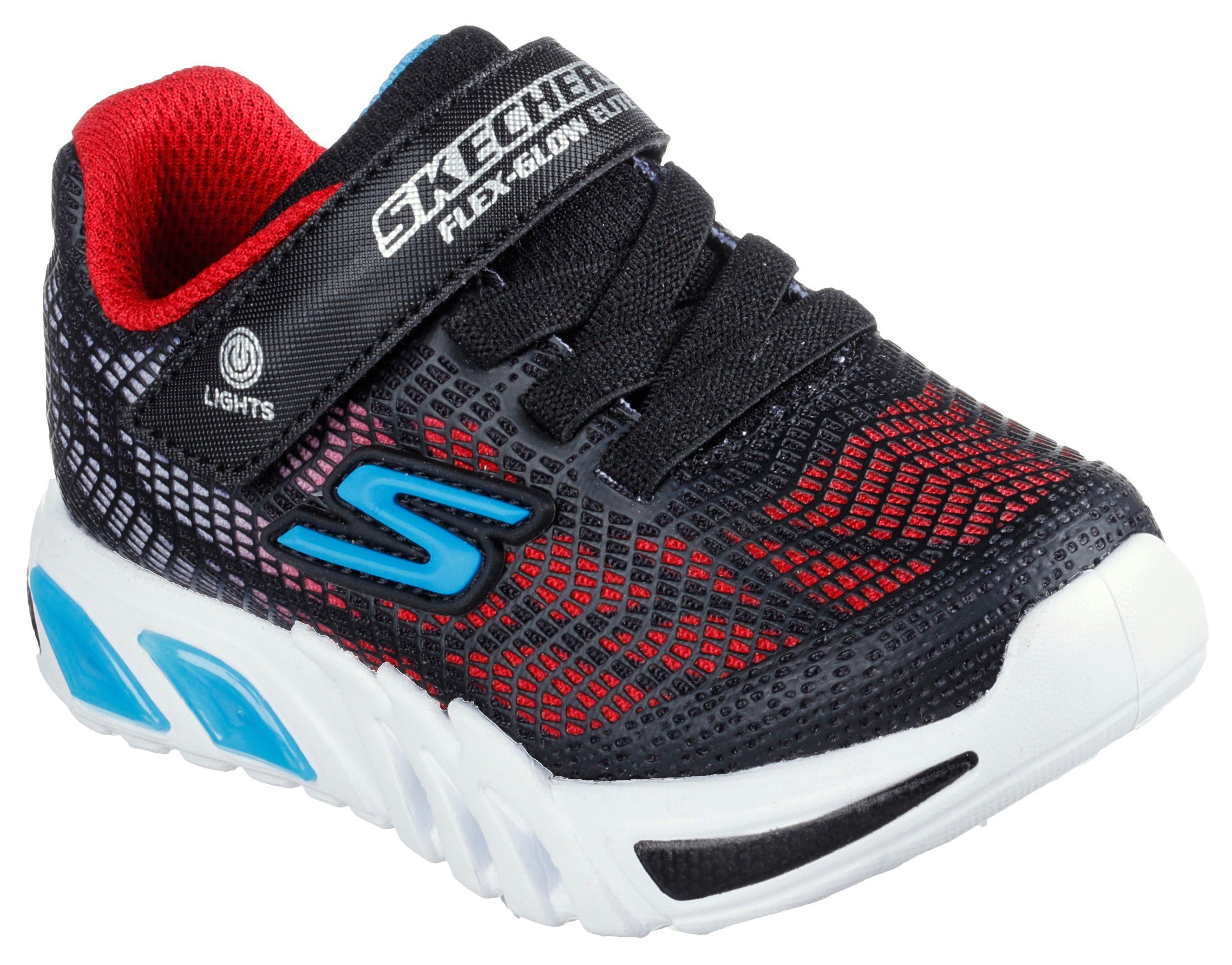 Blue Blinkfunktion Sneaker mit & Kids unbekannt Skechers Red Blinkschuh Trim