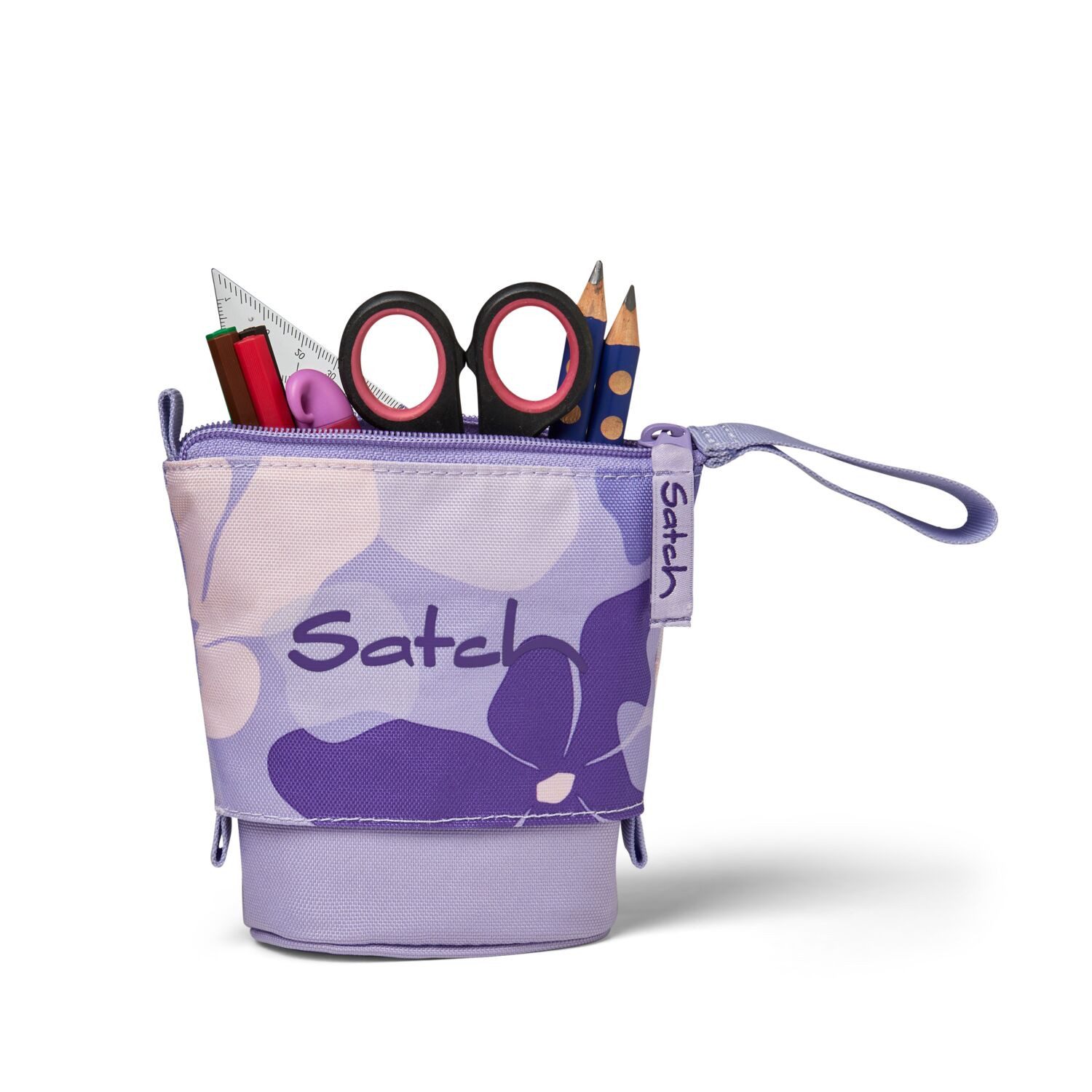 Satch Schulranzen Pencil Slider Lilac Blossom (1 Stück), Mäppchen, Stifthalter, Etui