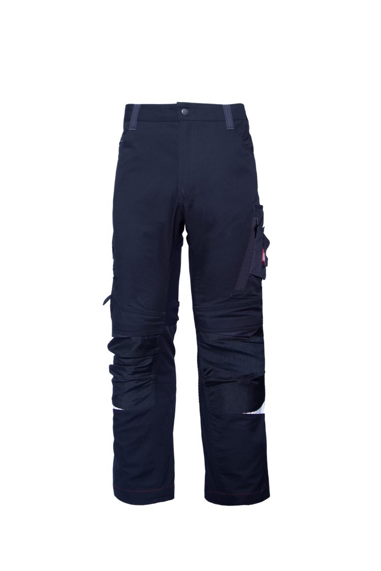 COMPA workwear Arbeitshose Stretcheinsatz an Hinterhose Grau Anthrazit der