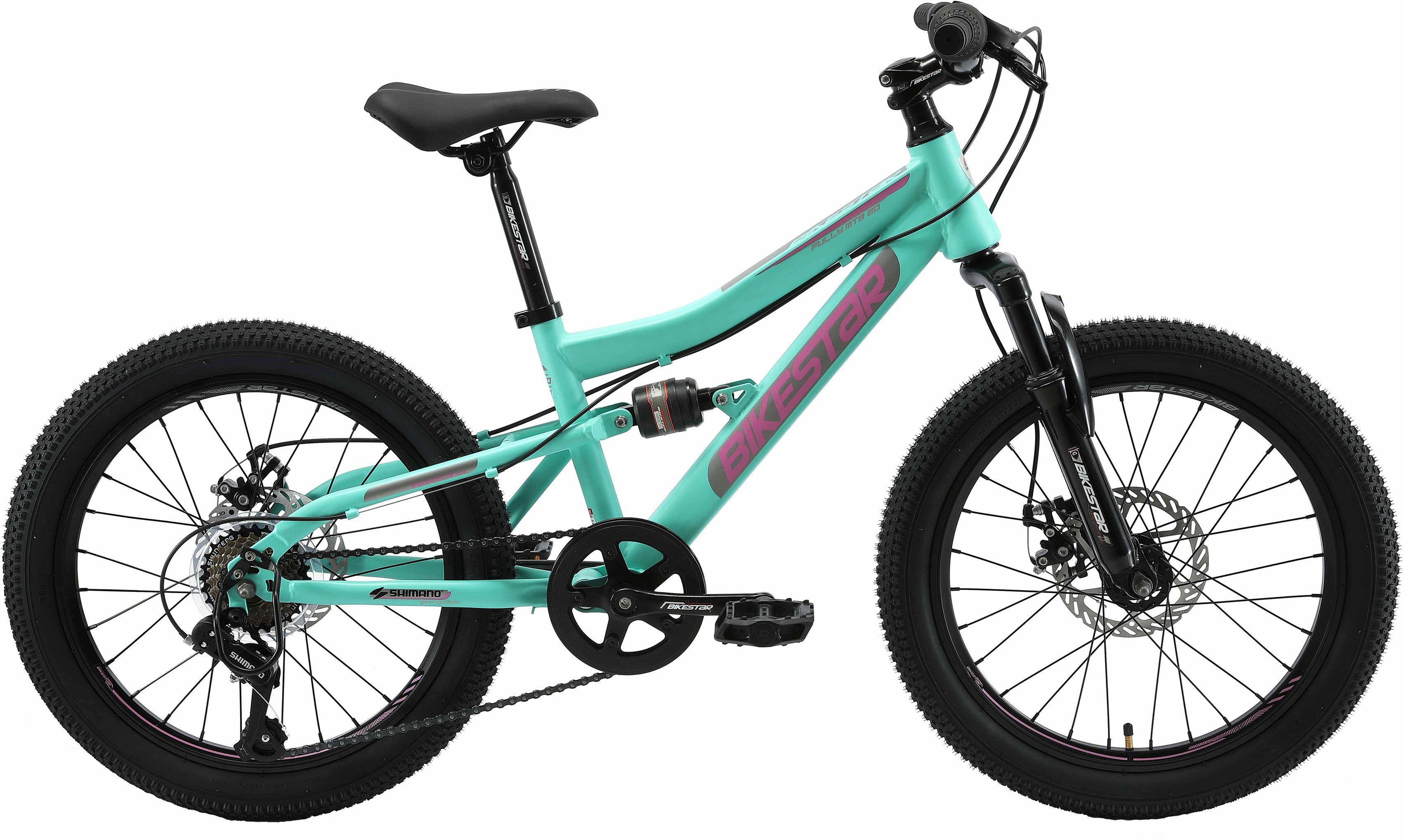 Bikestar Jugendfahrrad, 7 Gang Shimano RD-TY21 Schaltwerk, Kettenschaltung